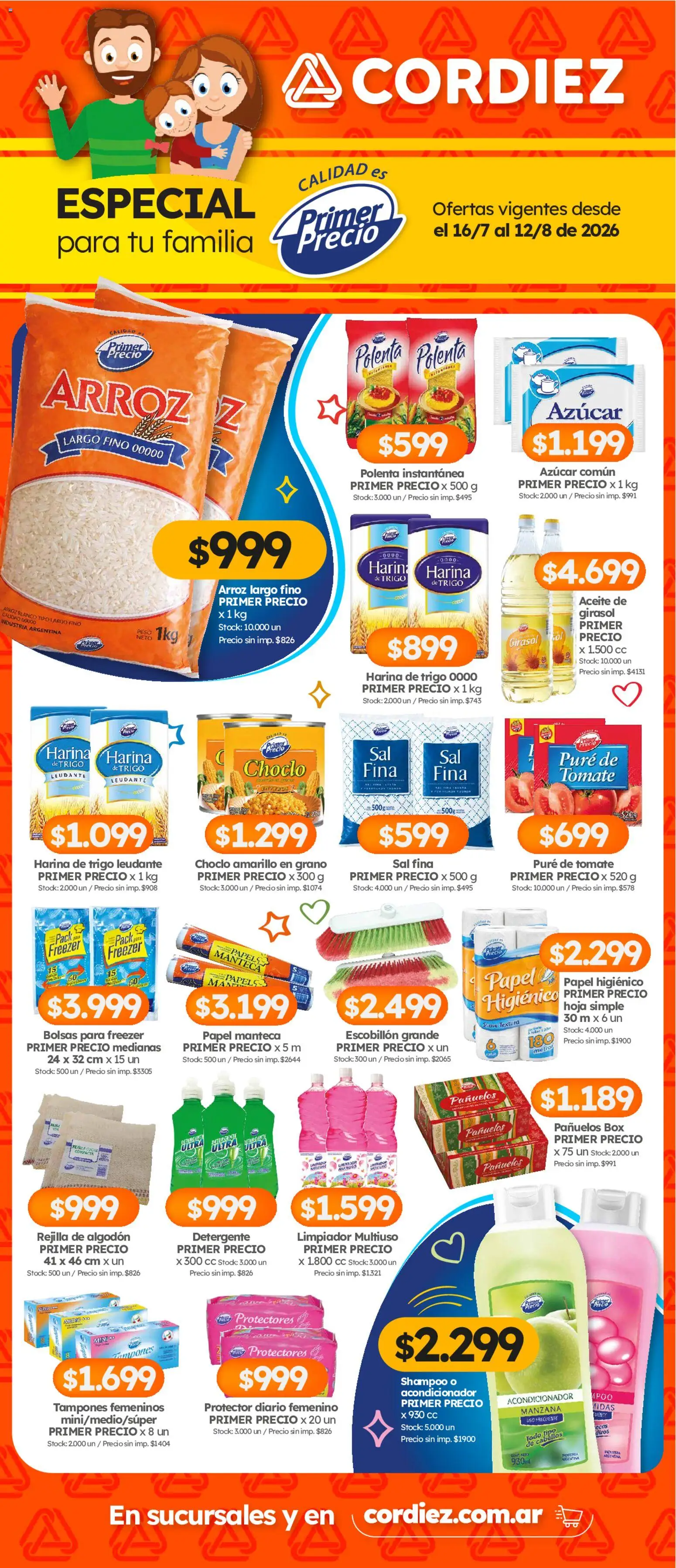 Cordiez ofertas │ válido desde el 16/07/2026 | Página: 1