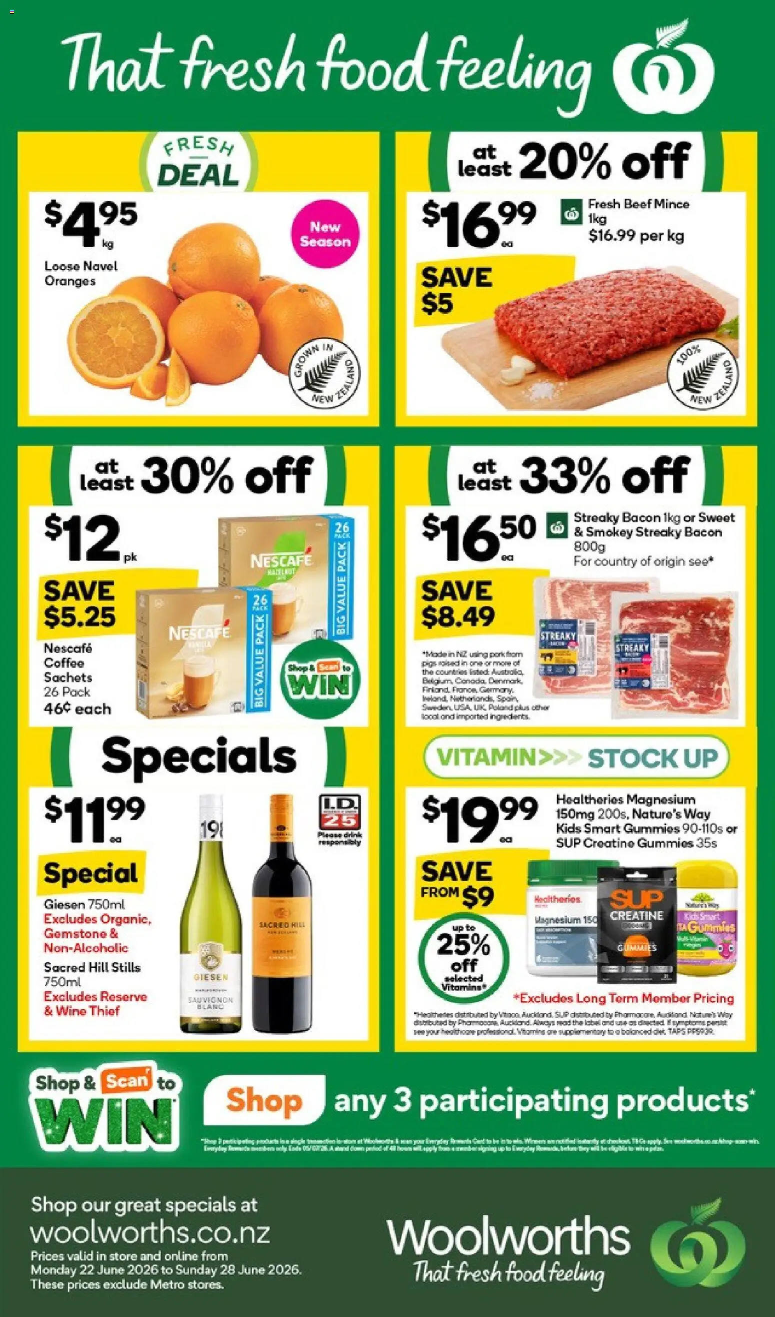 Woolworths catalogue from 22 Jun 2026 | Page: 1