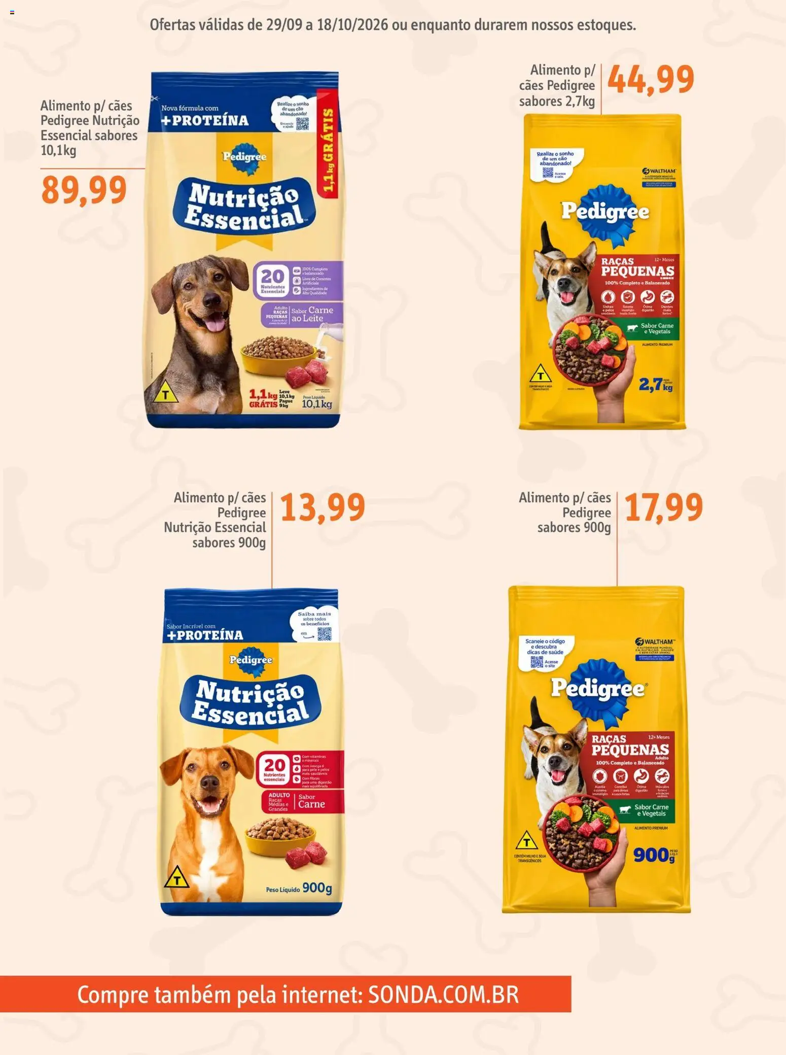 Sonda Folheto - válido de 29/09/2026 | Página: 2 | Produtos: Sonho, Leite, Carne, Soja