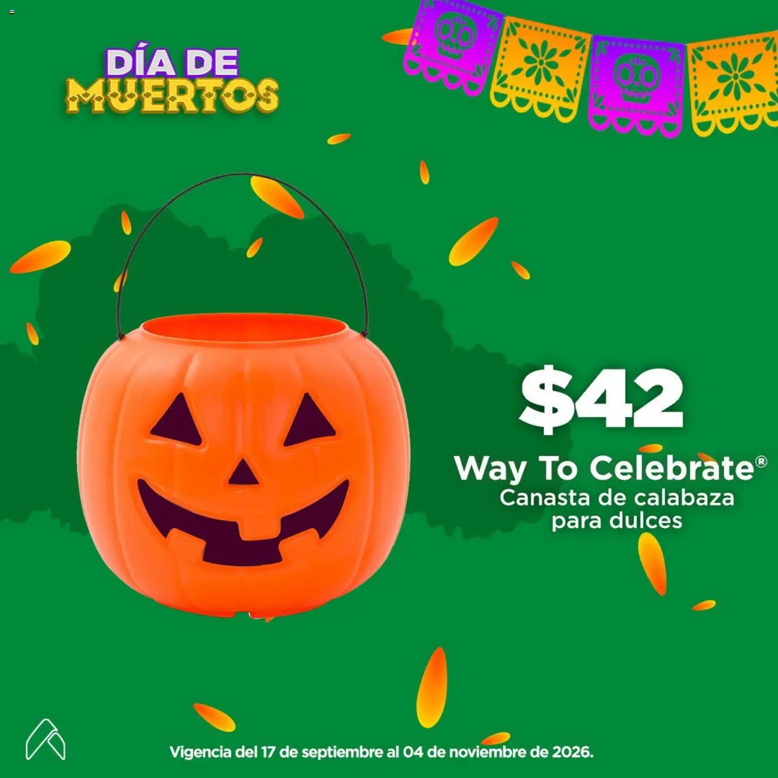 Nuevas ofertas de Bodega Aurrerá válidas en toda la República Mexicana desde el 17/09/2026. ¡Encuentra las mejores ofertas en Bodega Aurrerá folleto Todo para llenar la calaverita! | Página: 2 | Productos: Dulces, Canasta, Calabaza