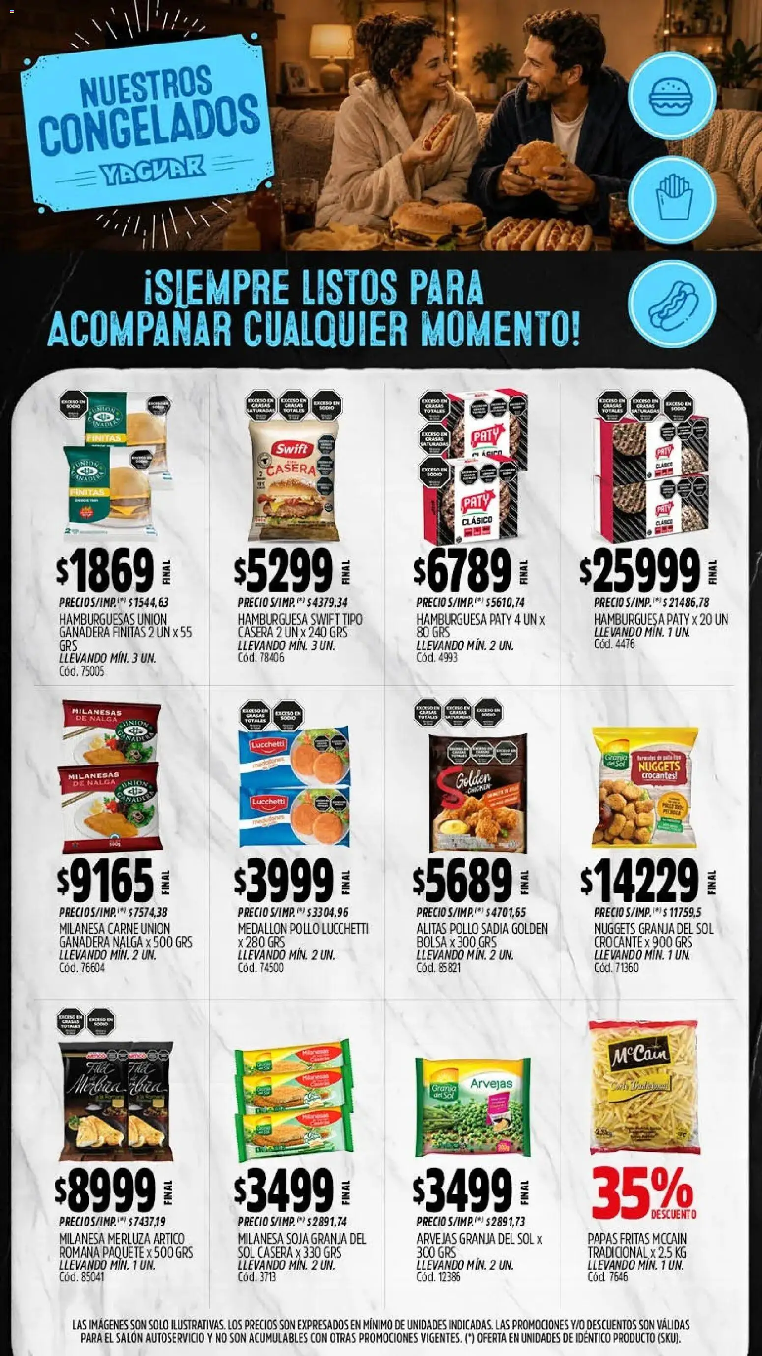 Yaguar - Oferta Semanal Córdoba │ válido desde el 03/08/2026 | Página: 11 | Productos: Bolsa, Pollo, Milanesa, Arvejas