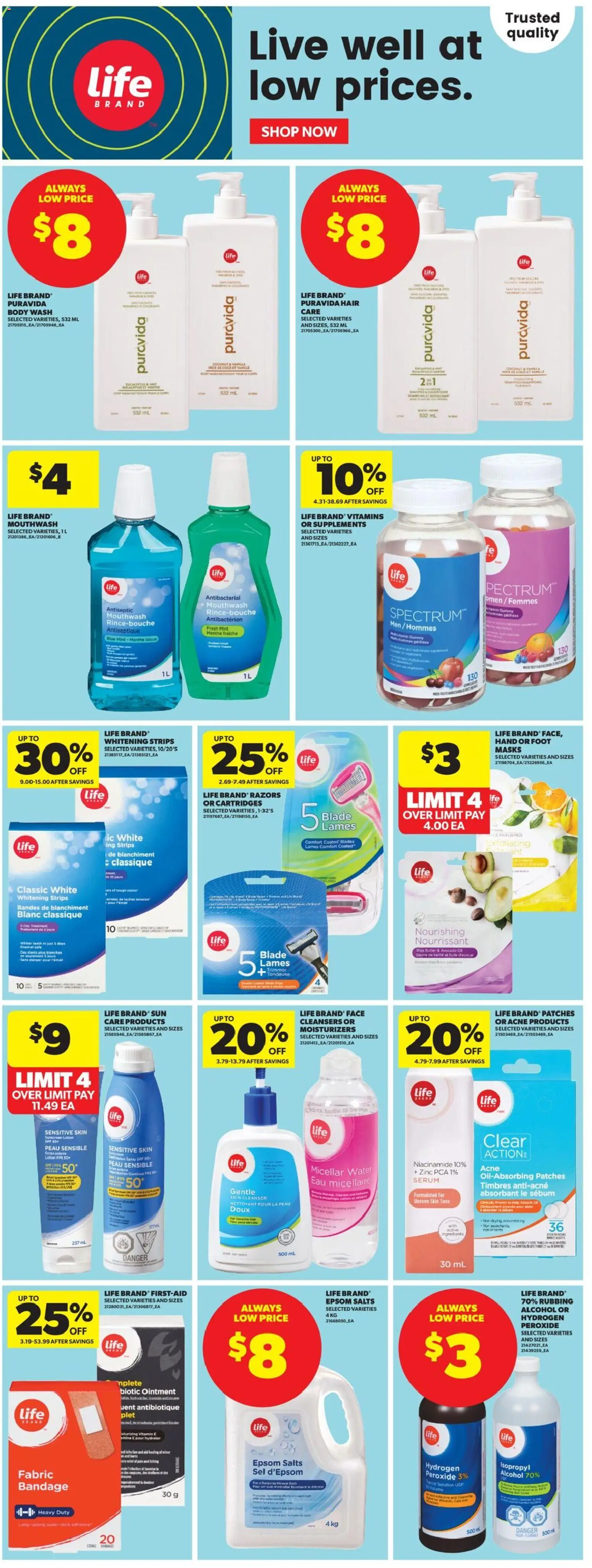 Real Canadian Superstore flyer valid from Jul 16, 2026 | Page: 10 | Products: Coconut, Masks, Micellar water, Butter