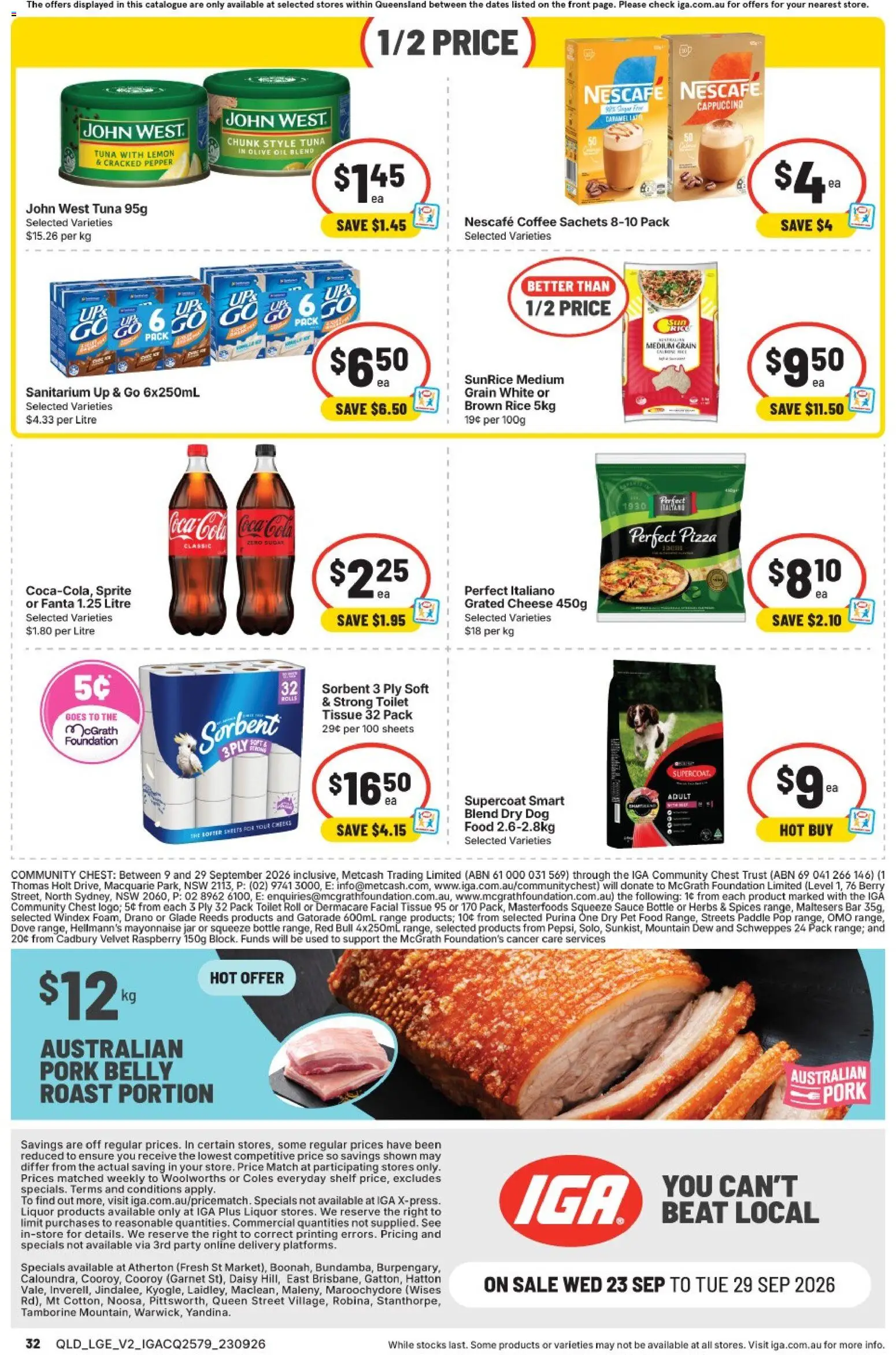 IGA catalogue - valid from 23/09/2026 | Page: 9 | Products: Toilet, Oil, Pizza, Fanta