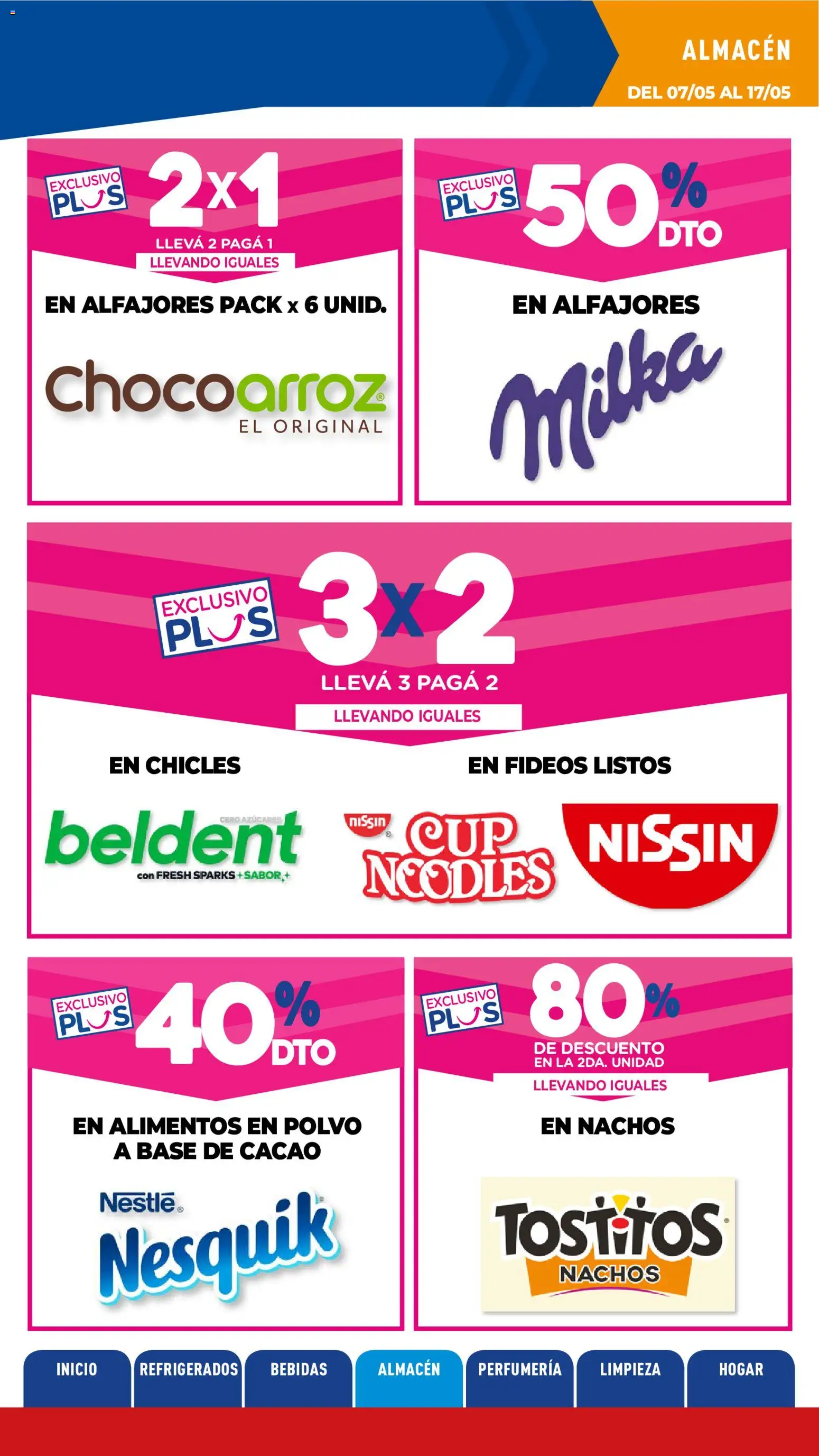 La Anonima catálogo │ válido desde el 07.05.2026 | Página: 16 | Productos: Chicles, Polvo, Fideos, Cacao