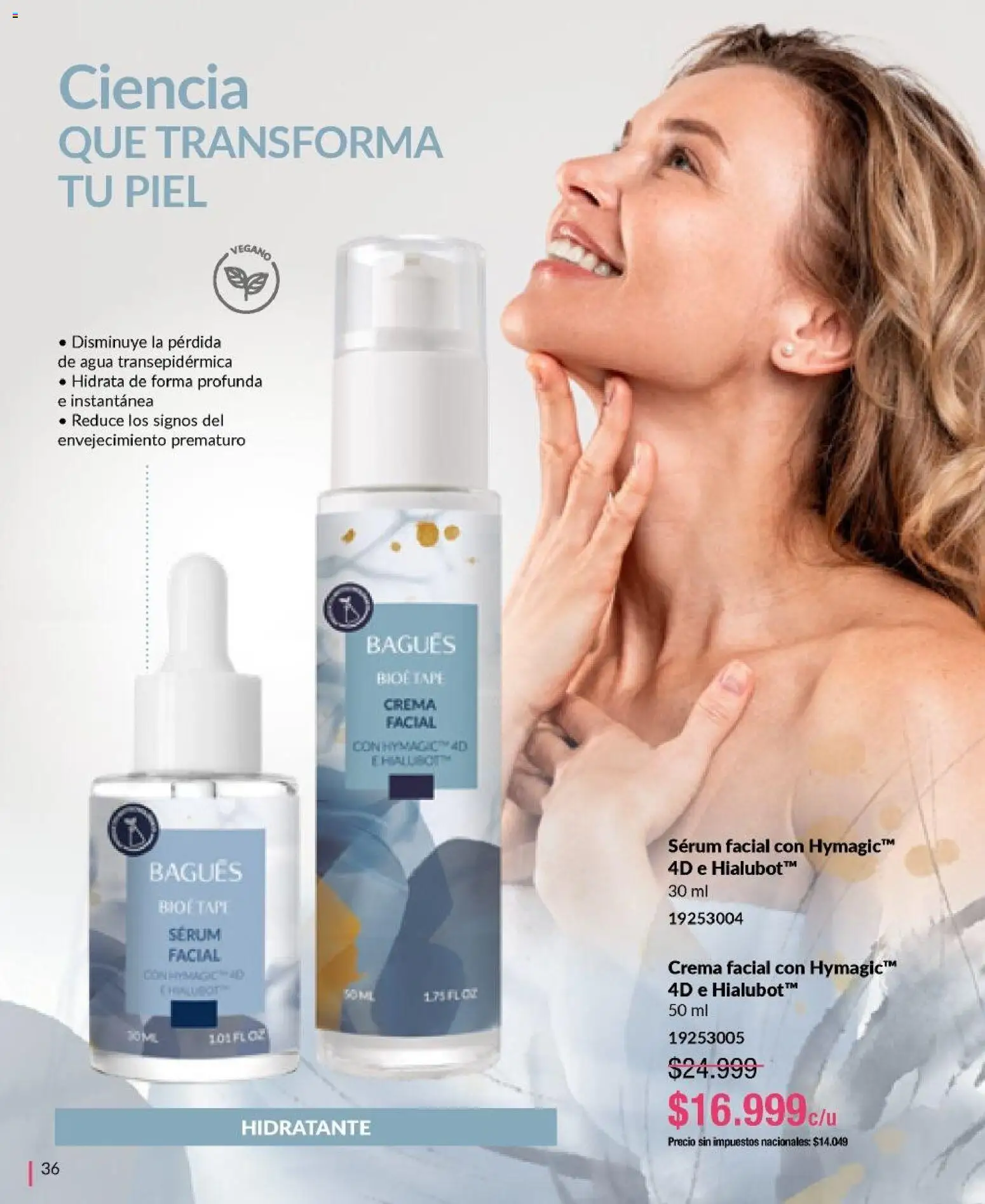 Bagués - Catálogo │ válido desde el 04.05.2026 | Página: 36 | Productos: Serum, Agua, Crema