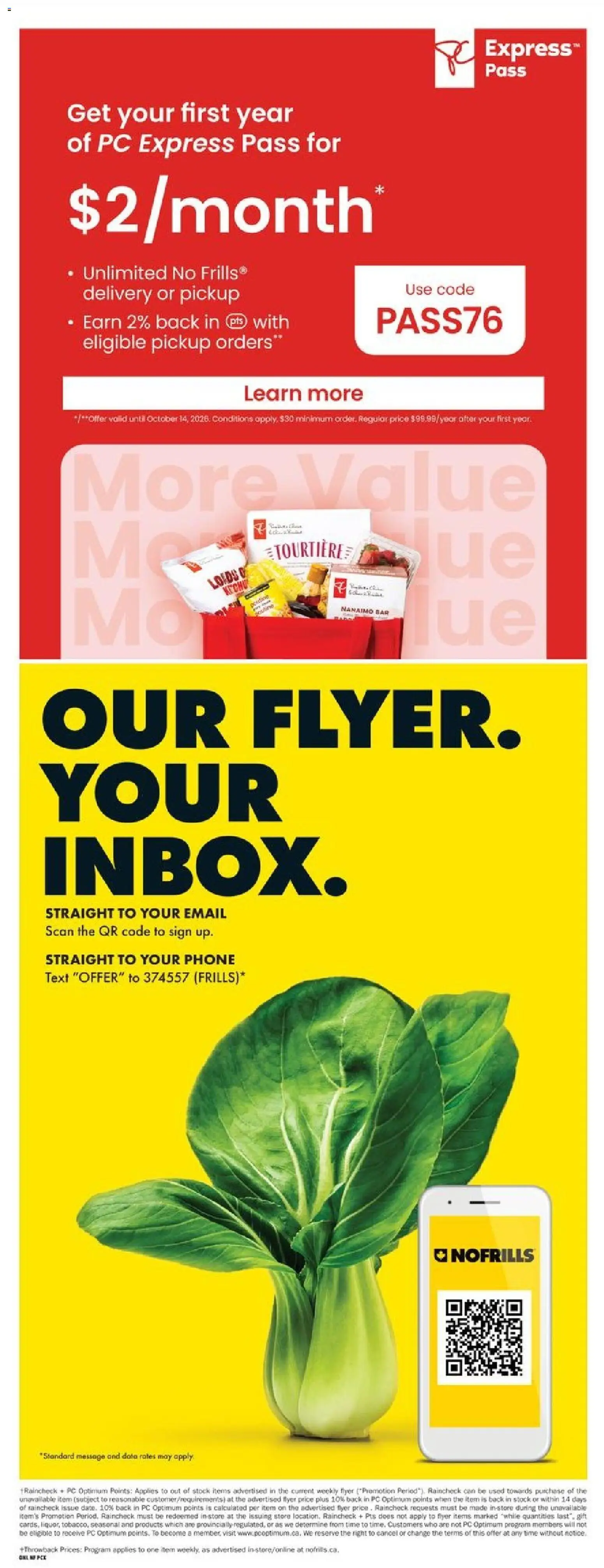 No Frills flyer valid from Oct 1, 2026 | Page: 19 | Products: Phone, PC