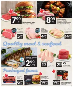 Preview of Quality Foods weekly flyer / circulaire from shop Quality Foods valid from Jul 9, 2026 | Page: 4 | Products: Beef, Chicken wings, Chicken, Pork