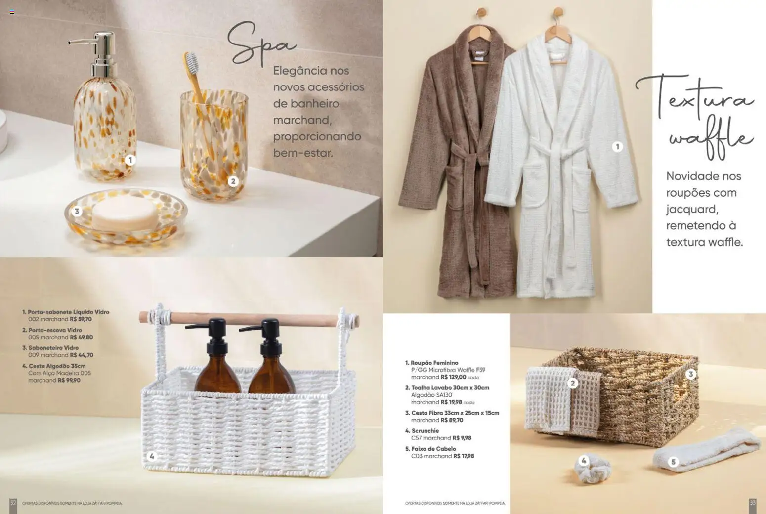 Zaffari Folheto - válido de 06.05.2026 | Página: 17 | Produtos: Cesta, Algodão, Roupão, Saboneteira