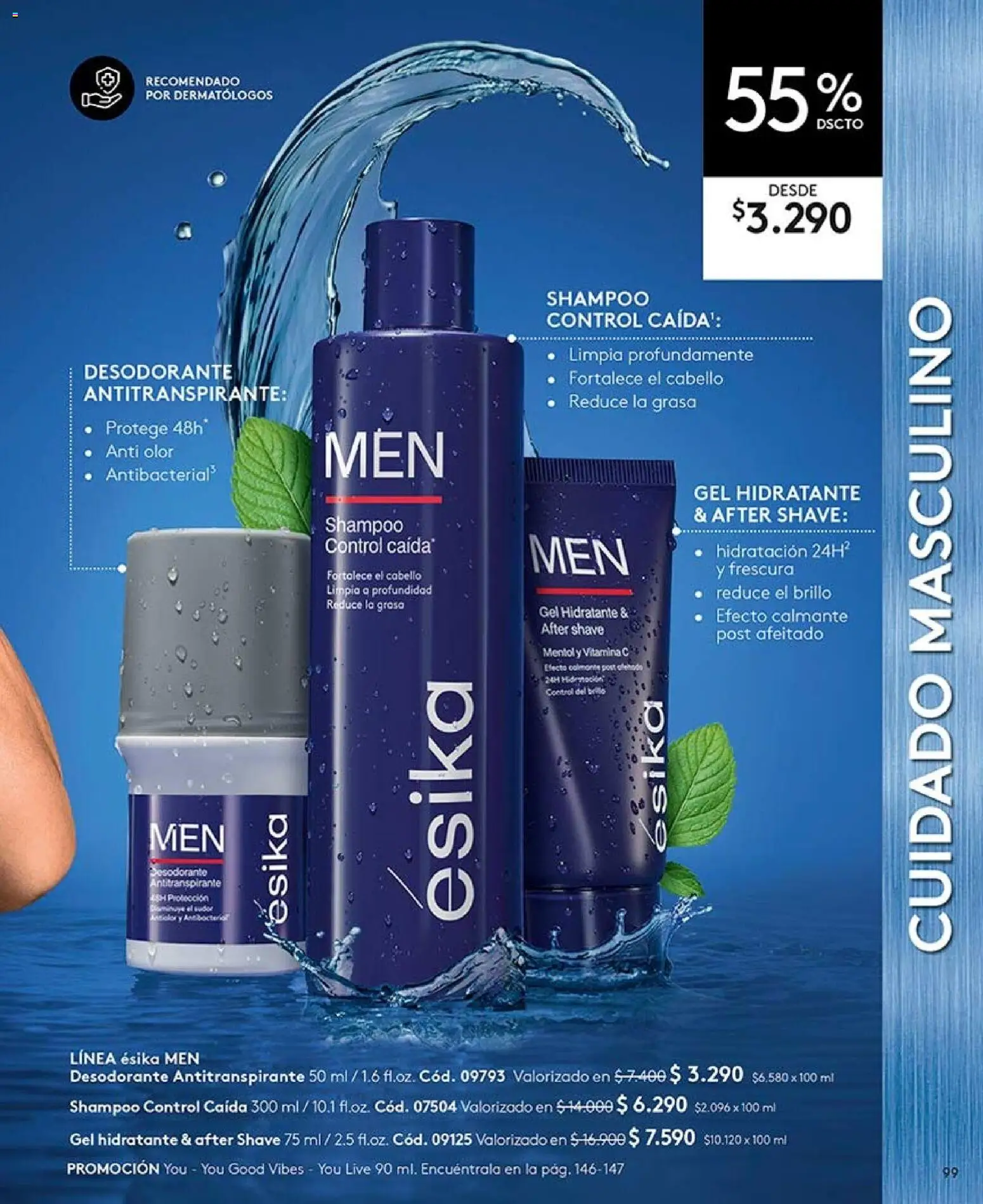 Catálogo Ésika Campaña 12 │ válido desde el 06.07.2026 | Página: 99 | Productos: Brillo, Desodorante, Antitranspirante, Shampoo