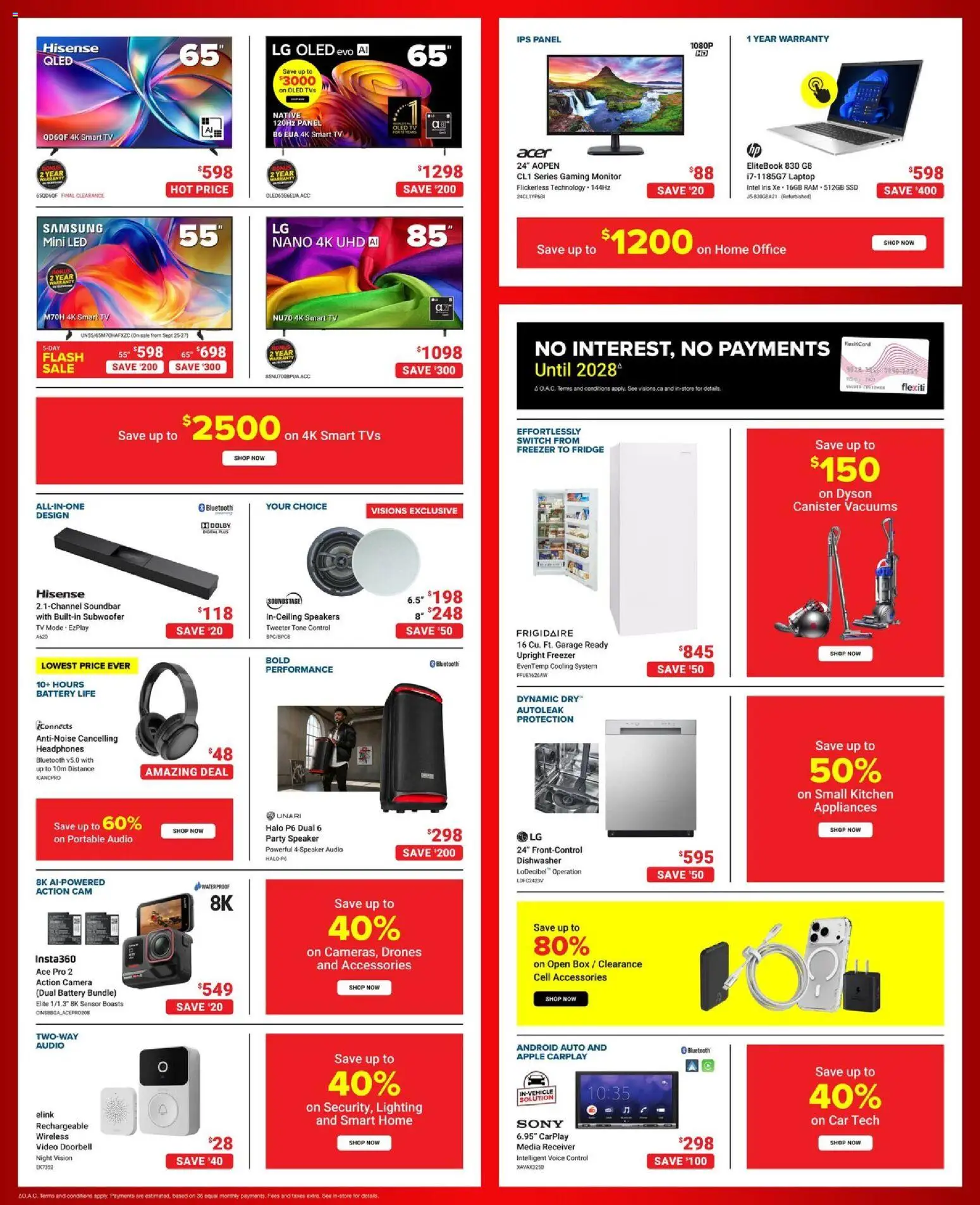 Visions flyer valid from Sep 25, 2026 | Page: 2 | Products: Monitor, Tv, Camera, Freezer