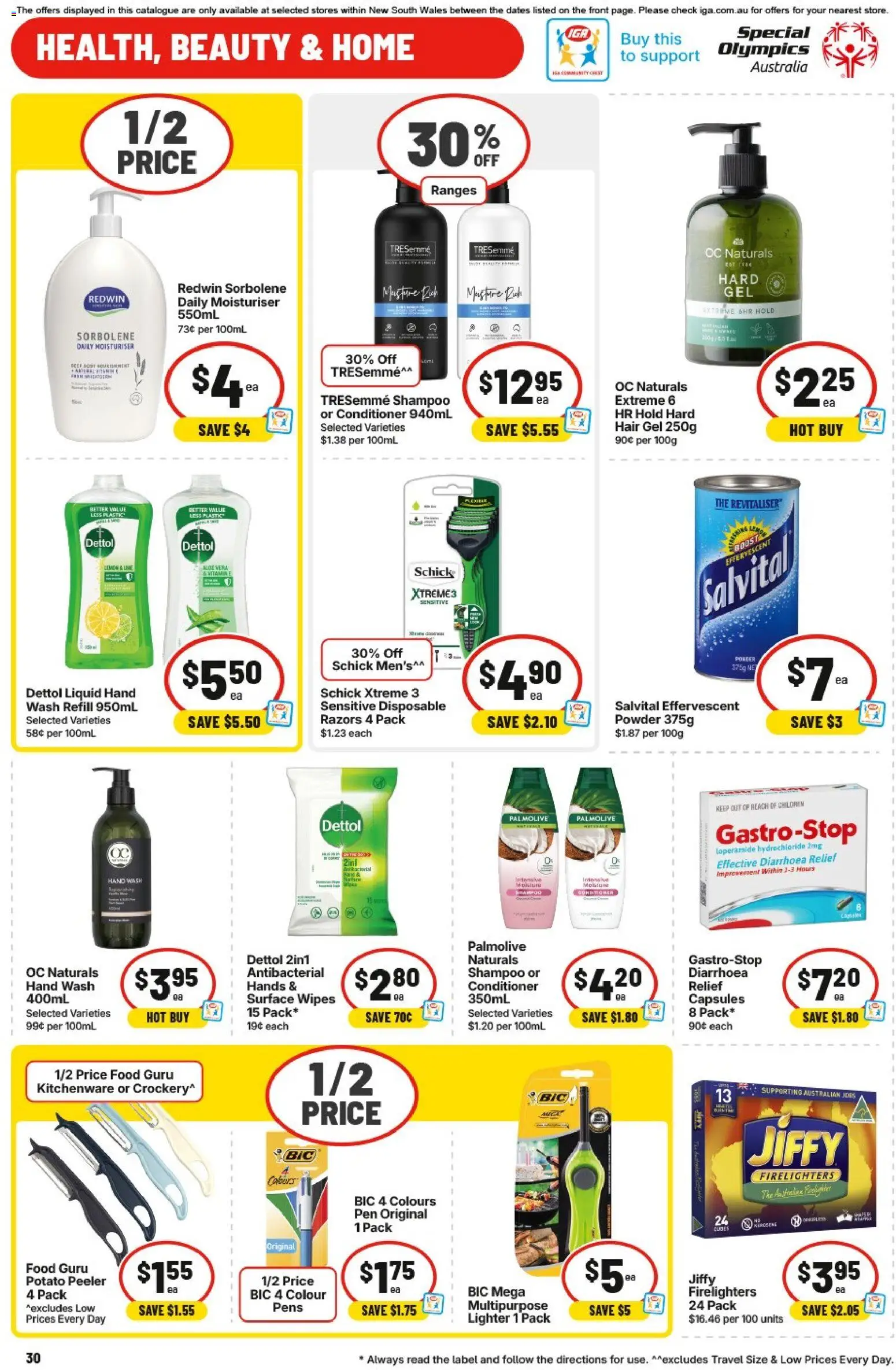 IGA catalogue - valid from 13.05.2026 | Page: 30 | Products: Toilet, Toilet paper, Batteries, Vitamin