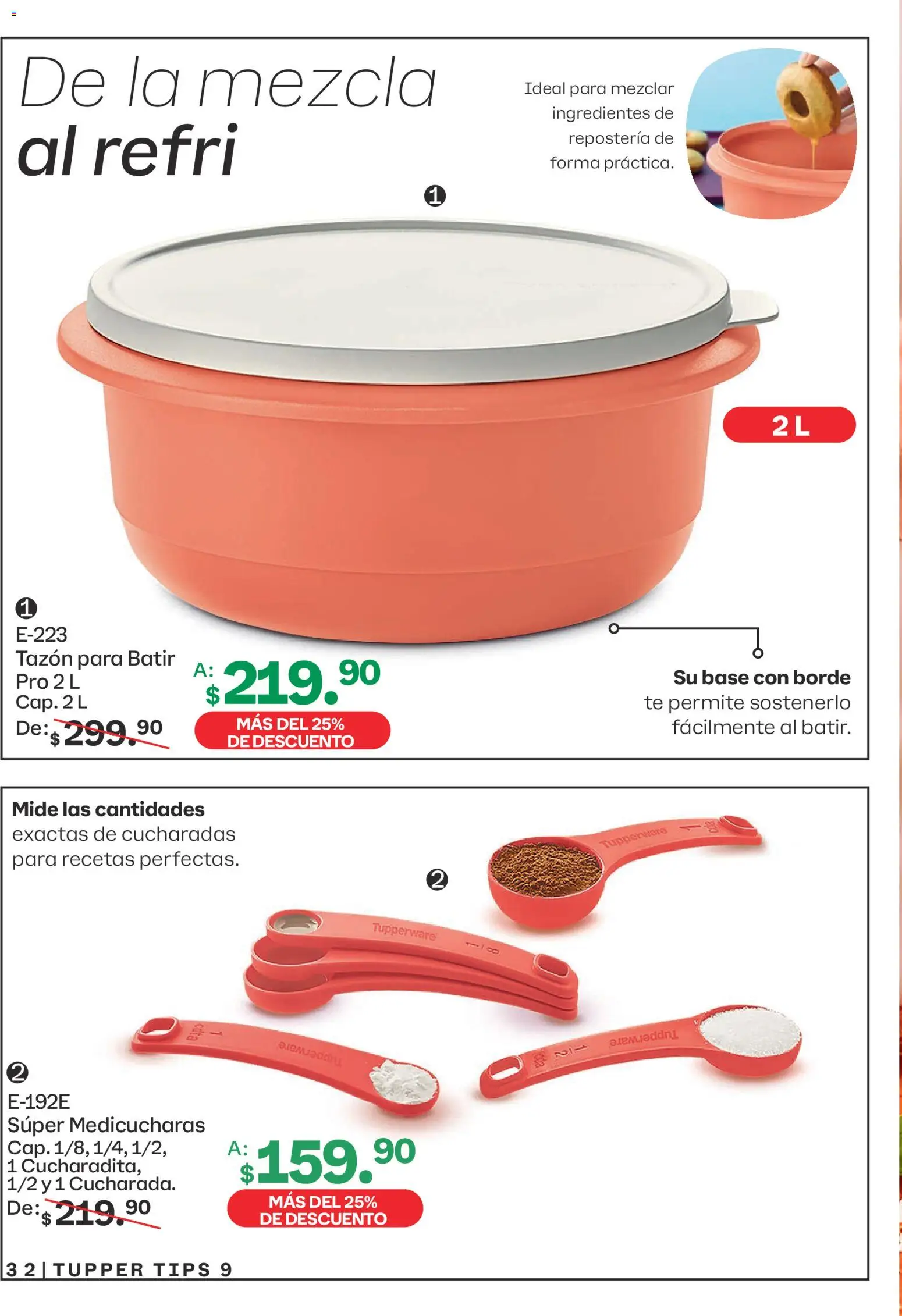 Nuevas ofertas de Tupperware válidas en toda la República Mexicana desde el 10/08/2026. ¡Encuentra las mejores ofertas en Tupperware catálogo! | Página: 32 | Productos: Tupper, Ingredientes, Té
