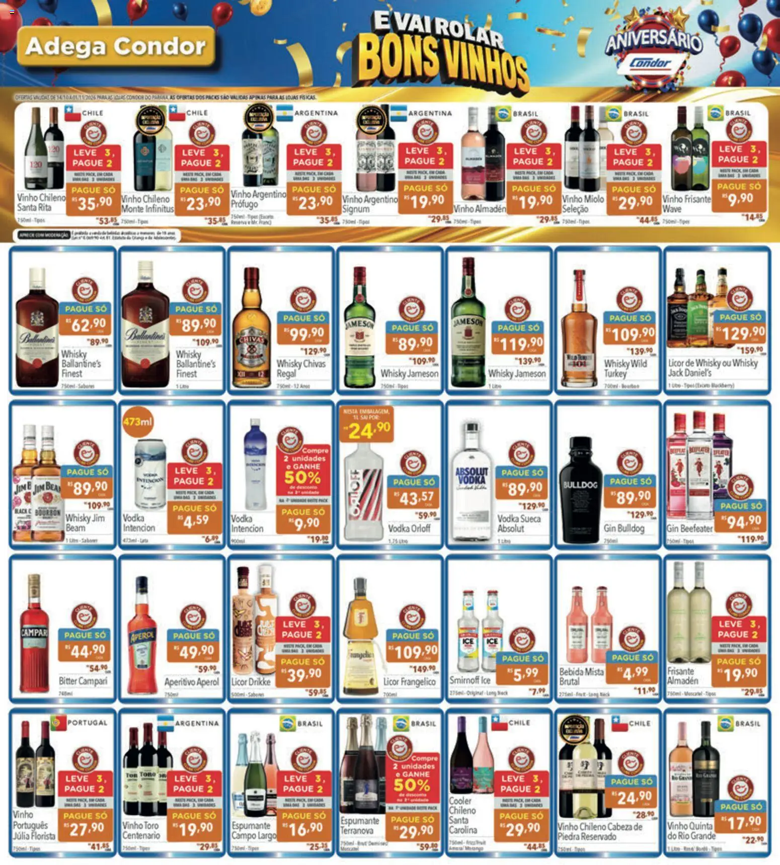 Supermercados Condor Folheto - válido de 14/10/2026 | Página: 19