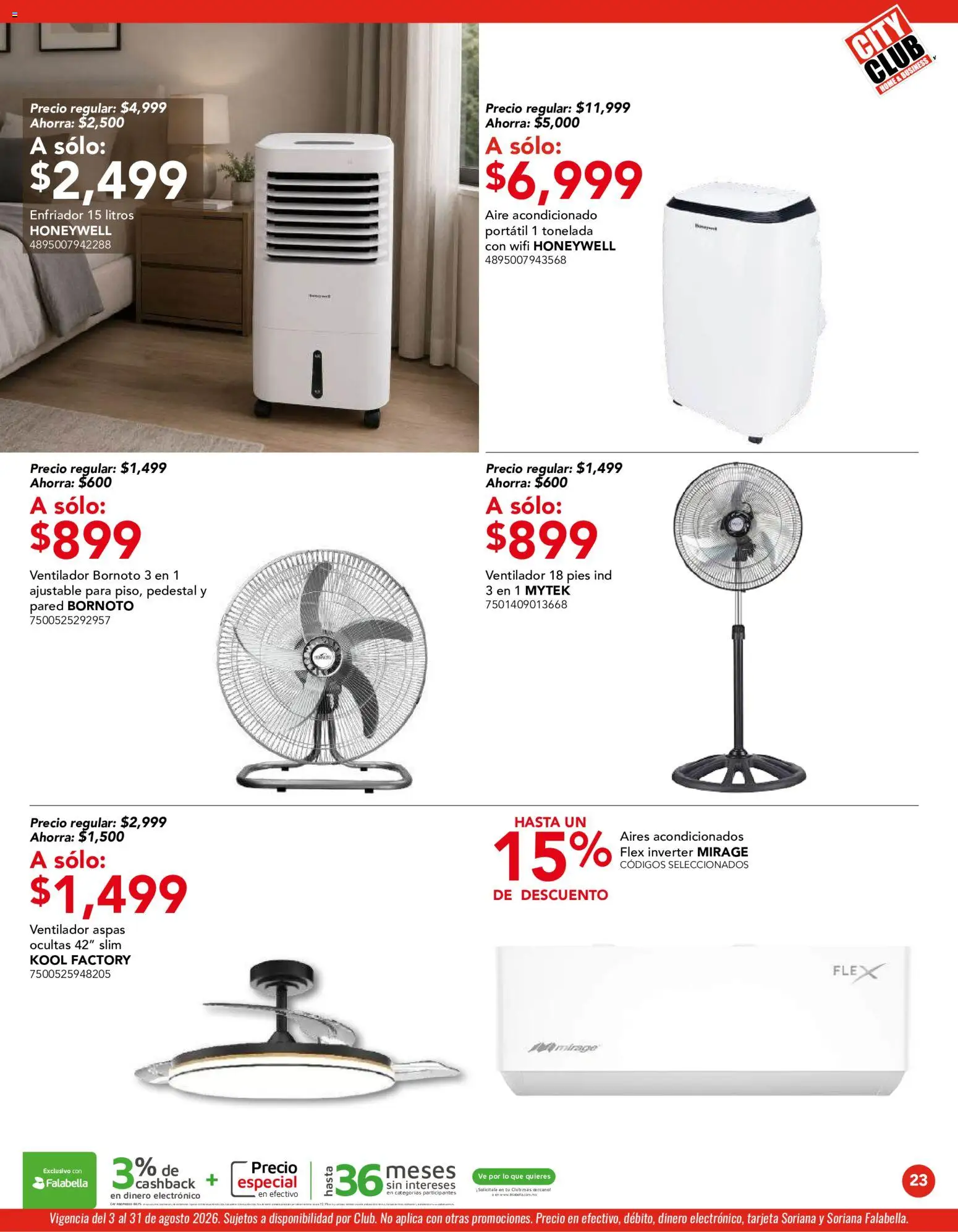 Nuevas ofertas de City Club válidas en toda la República Mexicana desde el 03/08/2026. ¡Encuentra las mejores ofertas en City Club catálogo! | Página: 23