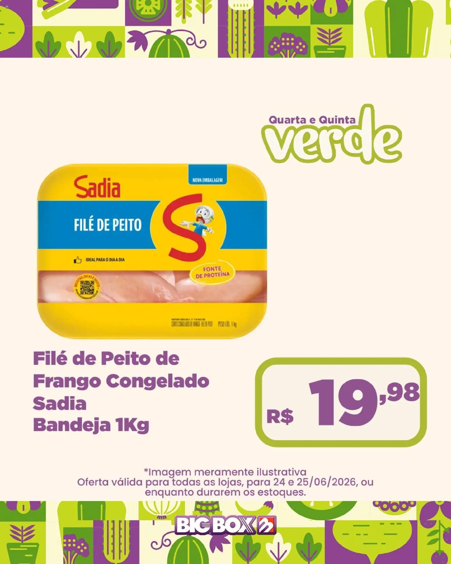 Big Box Folheto - válido de 24/06/2026 | Página: 13 | Produtos: Bandeja, Frango, Peito de frango