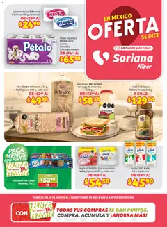 Vista previa de Soriana Oferta se dice Soriana Híper Nacional, nuevo folleto de la tienda, válido en México a partir del 28/08/2026