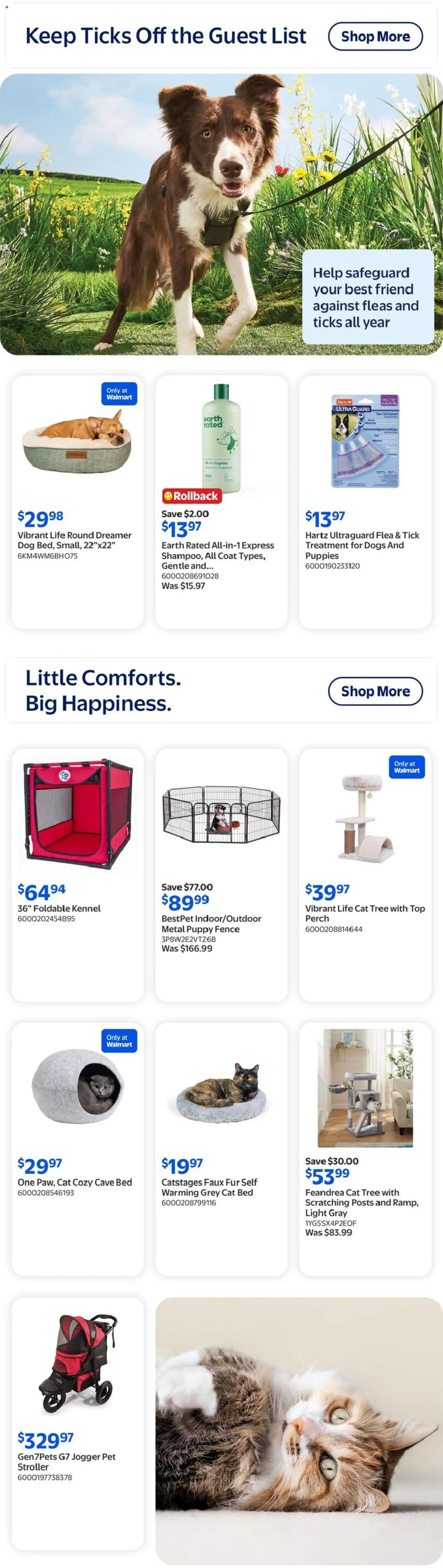 Walmart flyer valid from Aug 6, 2026 | Page: 8 | Products: Shampoo, Bed, Coat