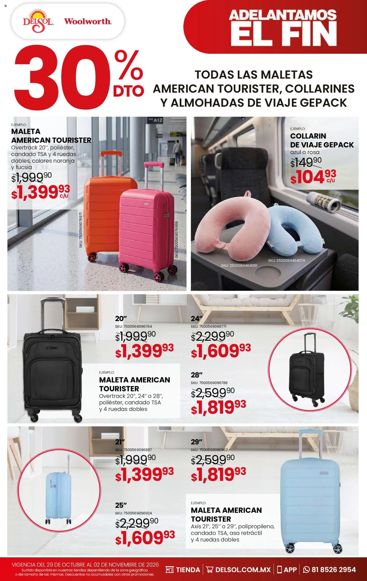 Nuevas ofertas de Del Sol y Woolworth válidas en toda la República Mexicana desde el 29/10/2026. ¡Encuentra las mejores ofertas en Del Sol y Woolworth Buen Fin! | Página: 25