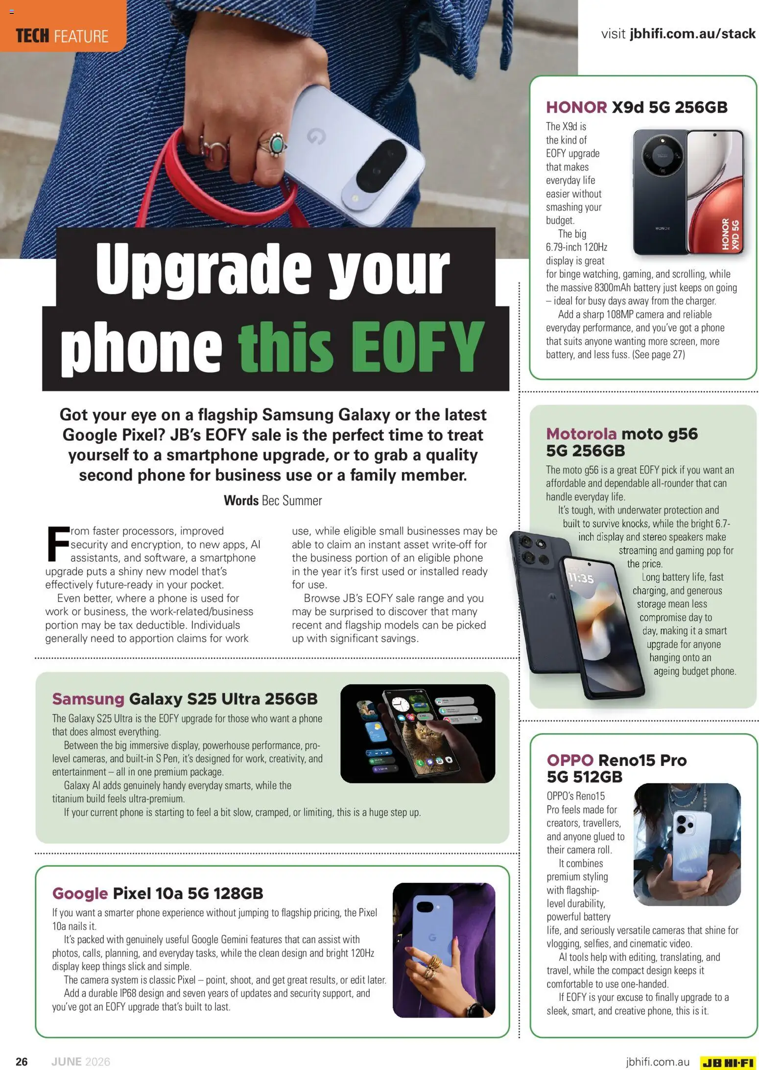 JB Hi-Fi catalogue - valid from 01.06.2026 | Page: 26 | Products: Battery, Phone, Stereo, Tools