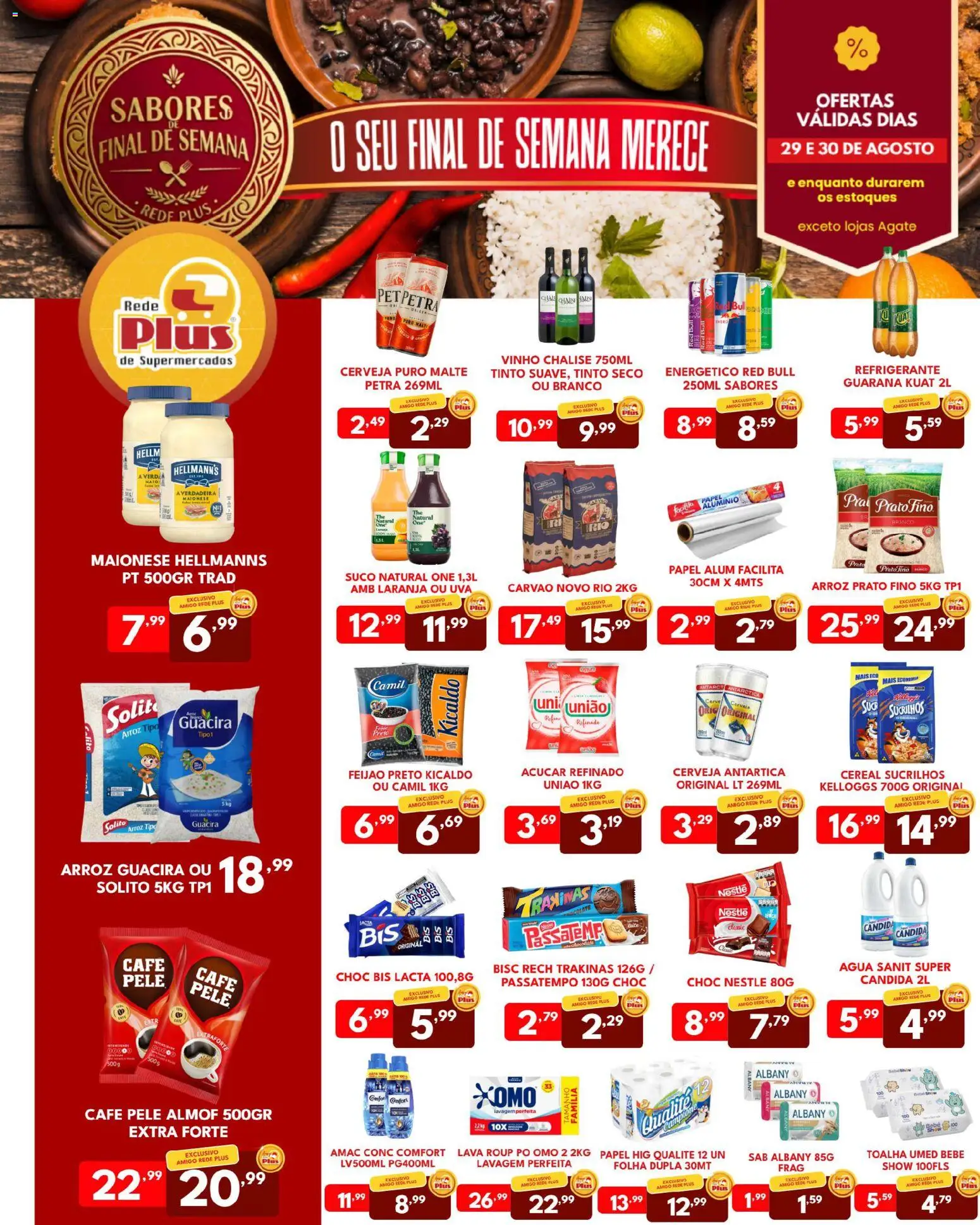 Rede Plus Supermercados Folheto - válido de 29/08/2026 | Página: 2 | Produtos: Suco, Água, Sucrilhos, Refrigerante