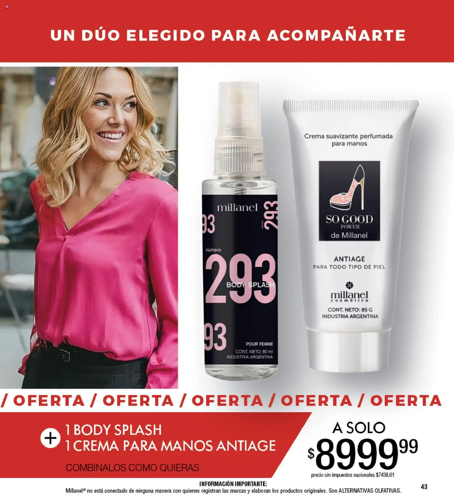 Millanel - Catálogo │ válido desde el 27.04.2026 | Página: 43 | Productos: Body, Suavizante, Crema