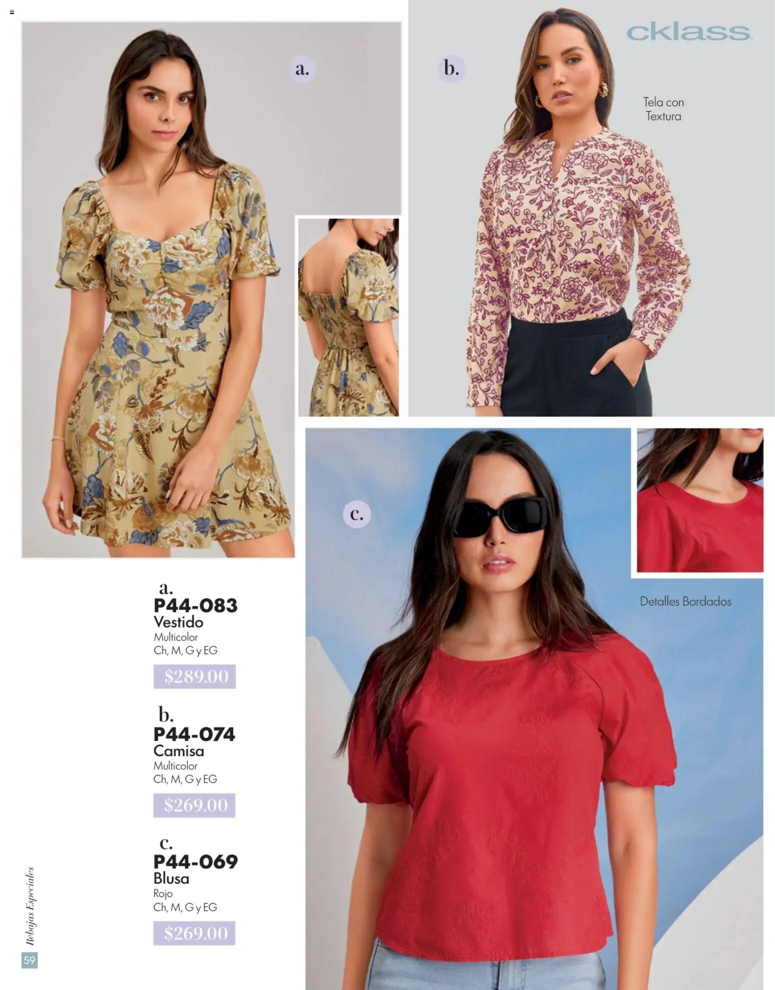 Nuevas ofertas de Cklass válidas en toda la República Mexicana desde el 15.06.2026. ¡Encuentra las mejores ofertas en Cklass catálogo Verano! | Página: 60 | Productos: Blusa, Camisa, Vestido