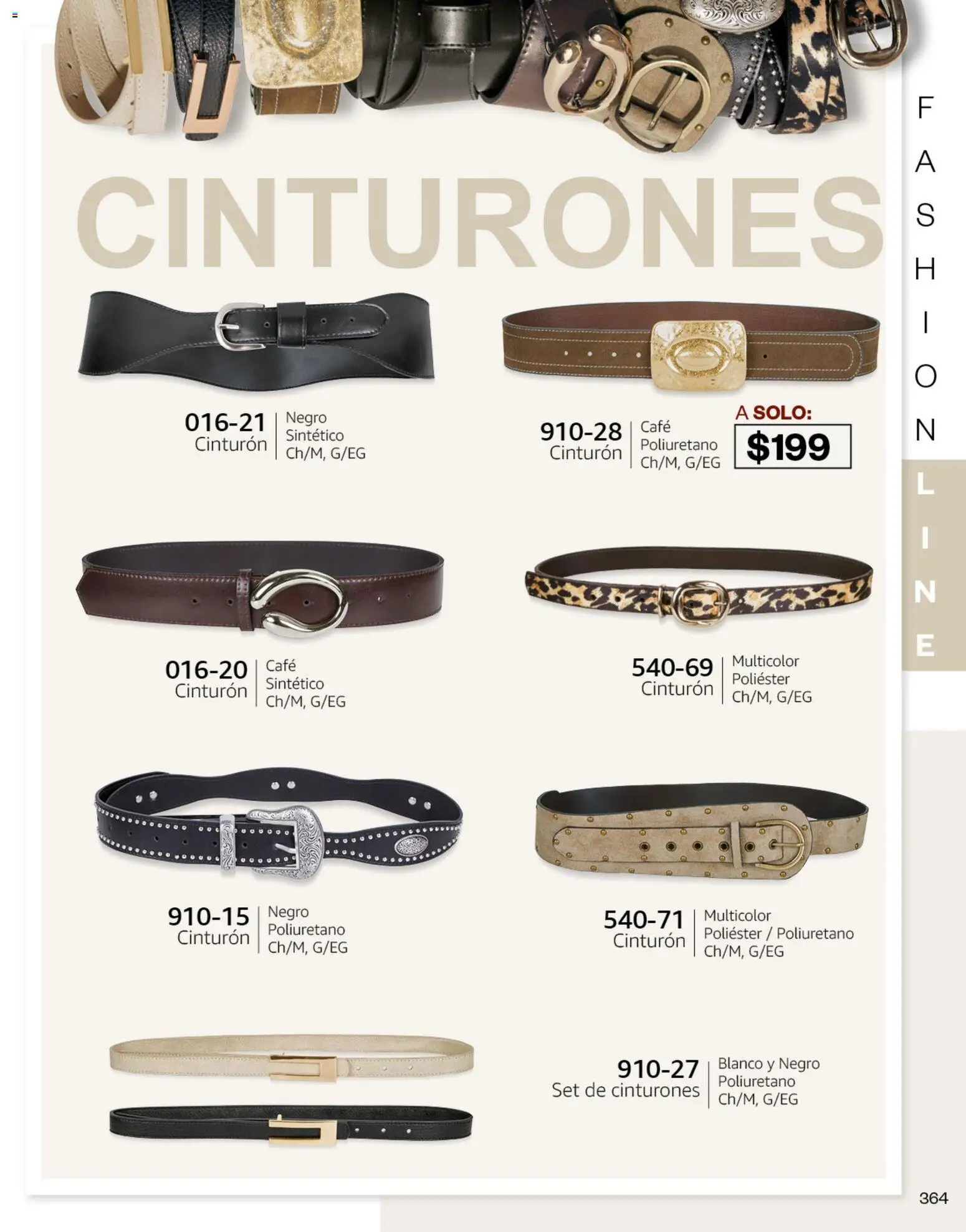 Nuevas ofertas de Cklass válidas en toda la República Mexicana desde el 08/07/2026. ¡Encuentra las mejores ofertas en Cklass catálogo Otoño Invierno! | Página: 369 | Productos: Cinturón, Café