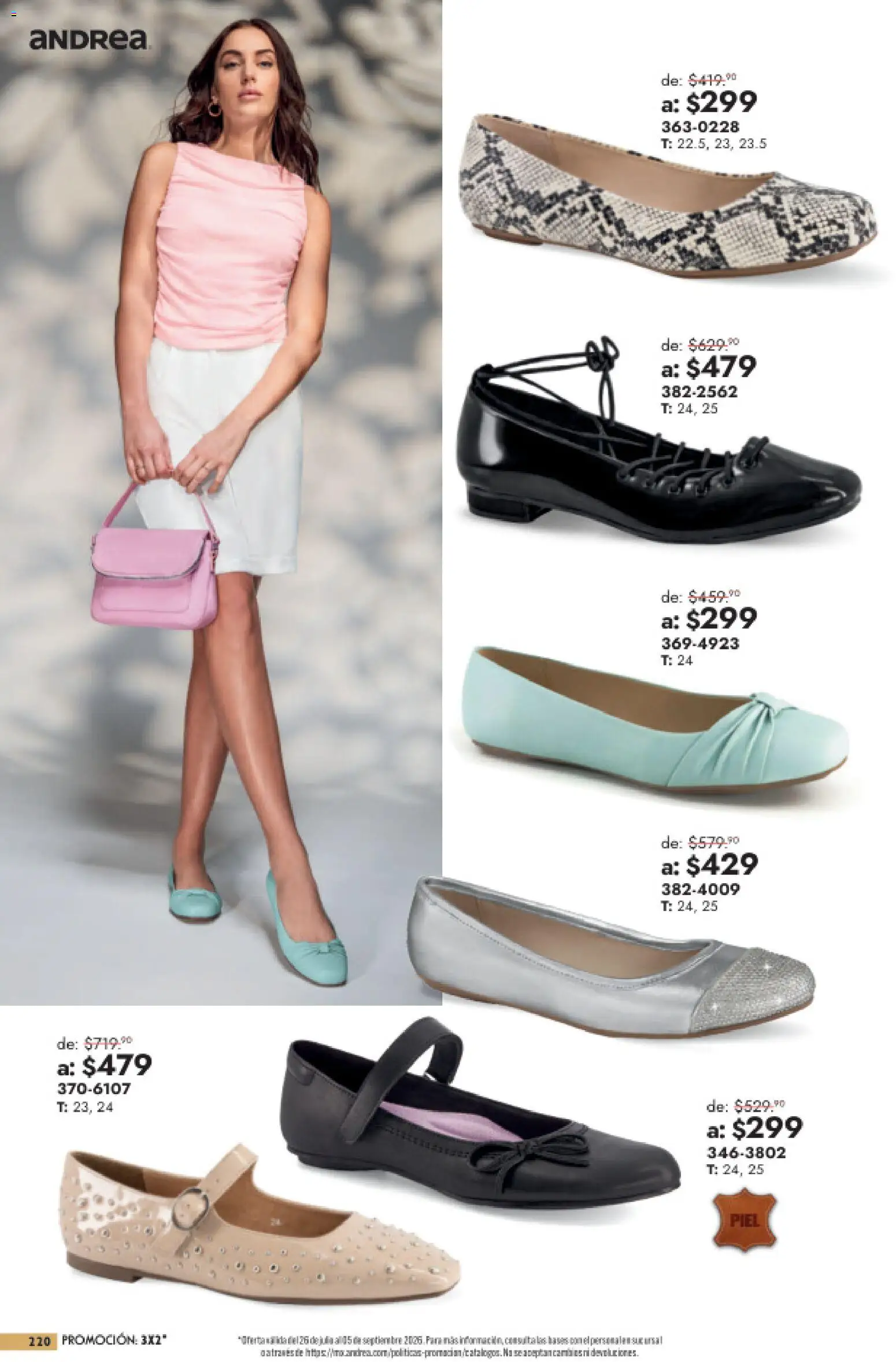 Nuevas ofertas de Andrea válidas en toda la República Mexicana desde el 26/07/2026. ¡Encuentra las mejores ofertas en Andrea catálogo Outlet! | Página: 220