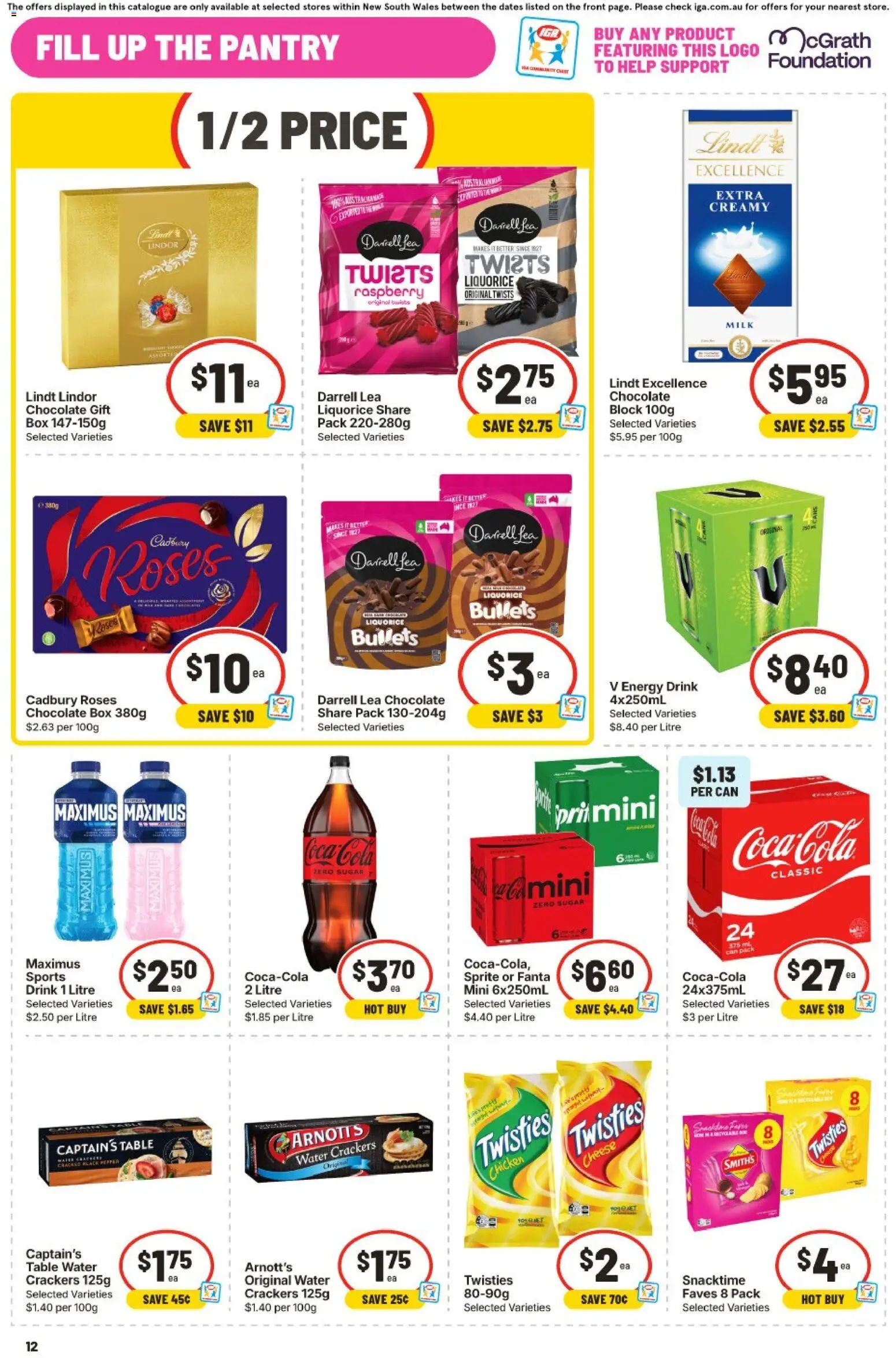 IGA catalogue - valid from 16/09/2026 | Page: 10 | Products: Box, Milk, Lindt, Lindor