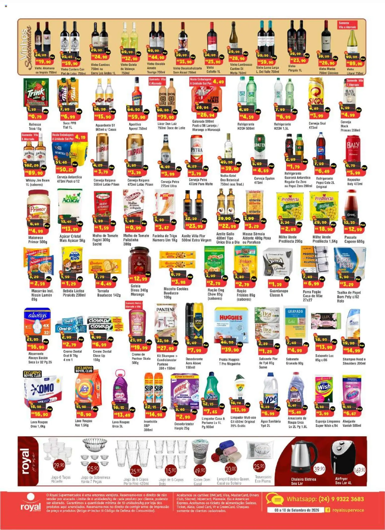 Royal Supermercados Folheto - válido de 14/09/2026 | Página: 2 | Produtos: Licor, Milho verde, Água, Doce
