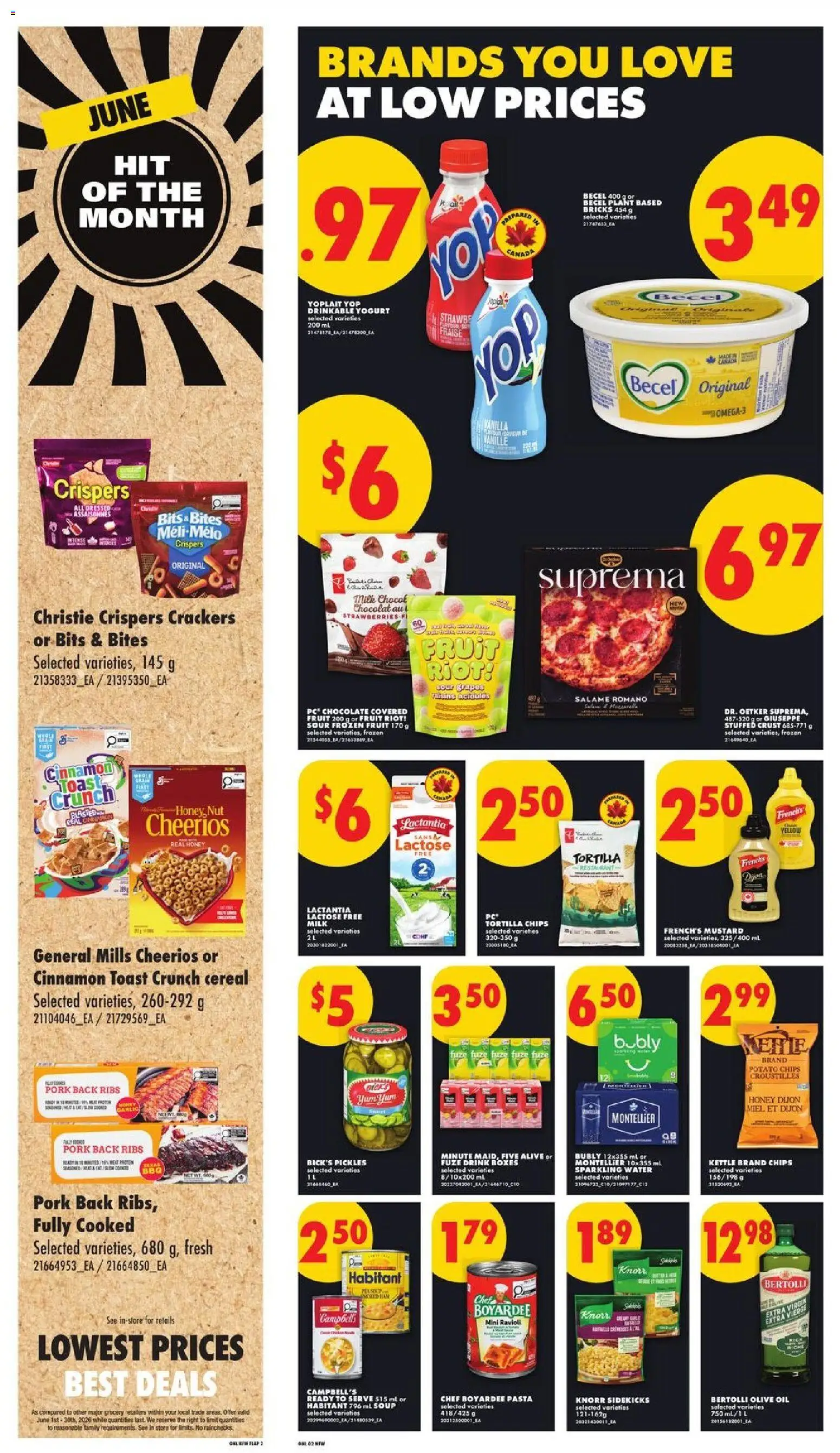 No Frills flyer valid from Jun 25, 2026 | Page: 6 | Products: Pasta, Kettle, Milk, Pork