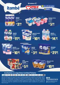 Mateus ofertas Especial itambe - Pré-Visualização do folheto da loja Mateus, válido de 23/06/2026 | Página: 1 | Produtos: Leite, Bebida, Sal, Doce de leite