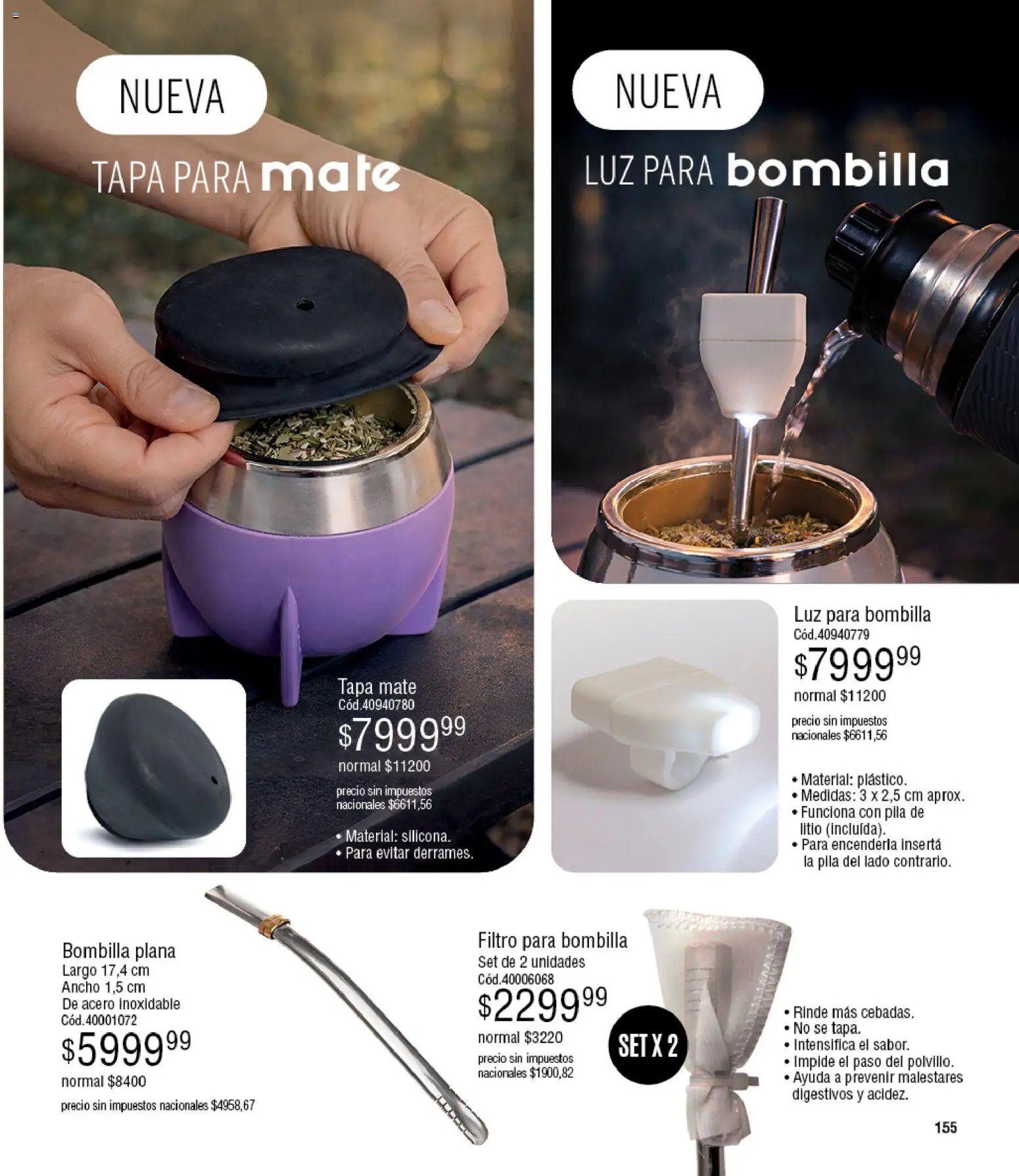 Millanel - Catálogo │ válido desde el 30/03/2026 | Página: 155 | Productos: Pila, Mate, Bombilla