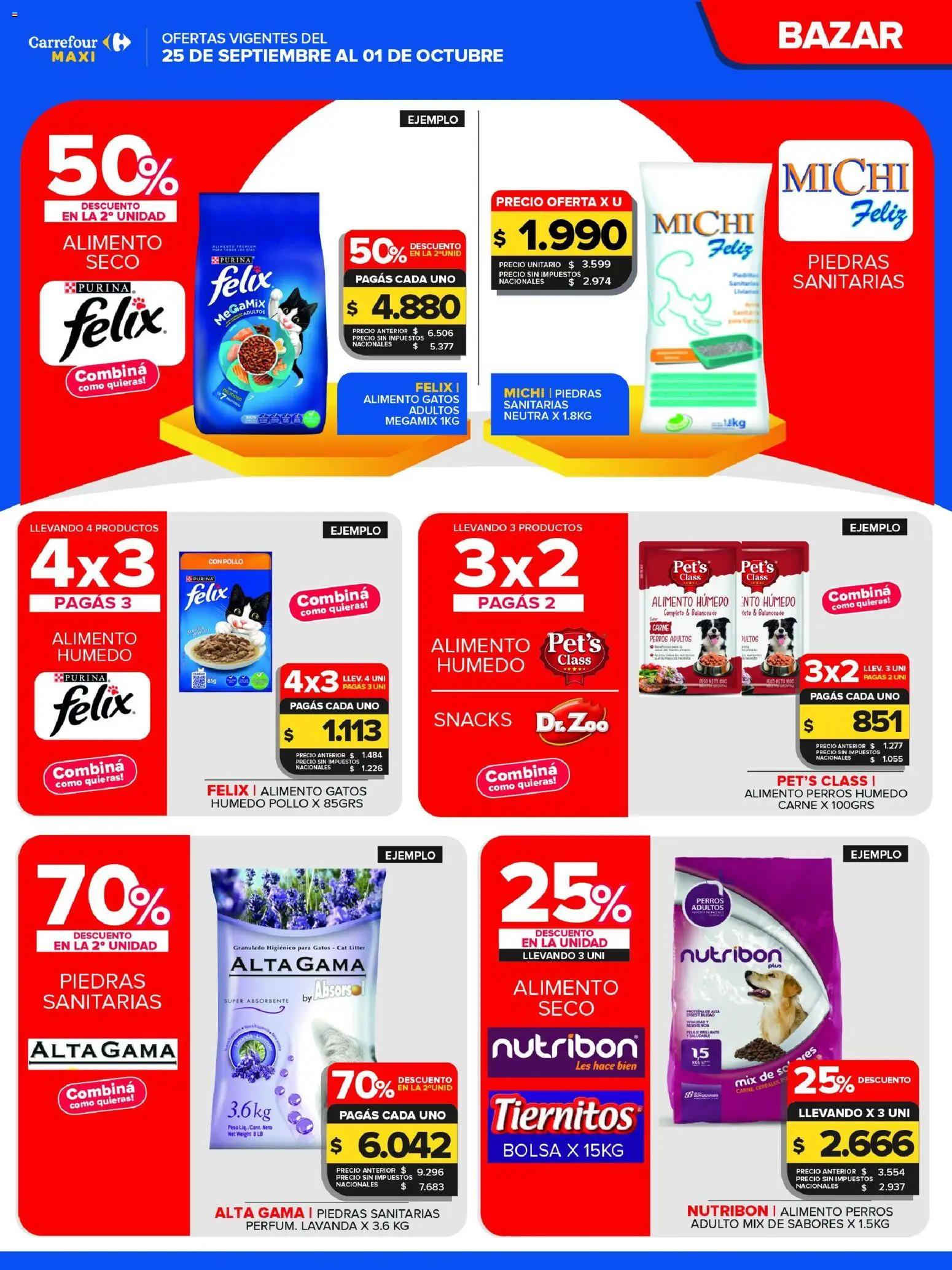 Carrefour Maxi catálogo │ válido desde el 25/09/2026 | Página: 11 | Productos: Bolsa, Pollo, Carne, Snacks