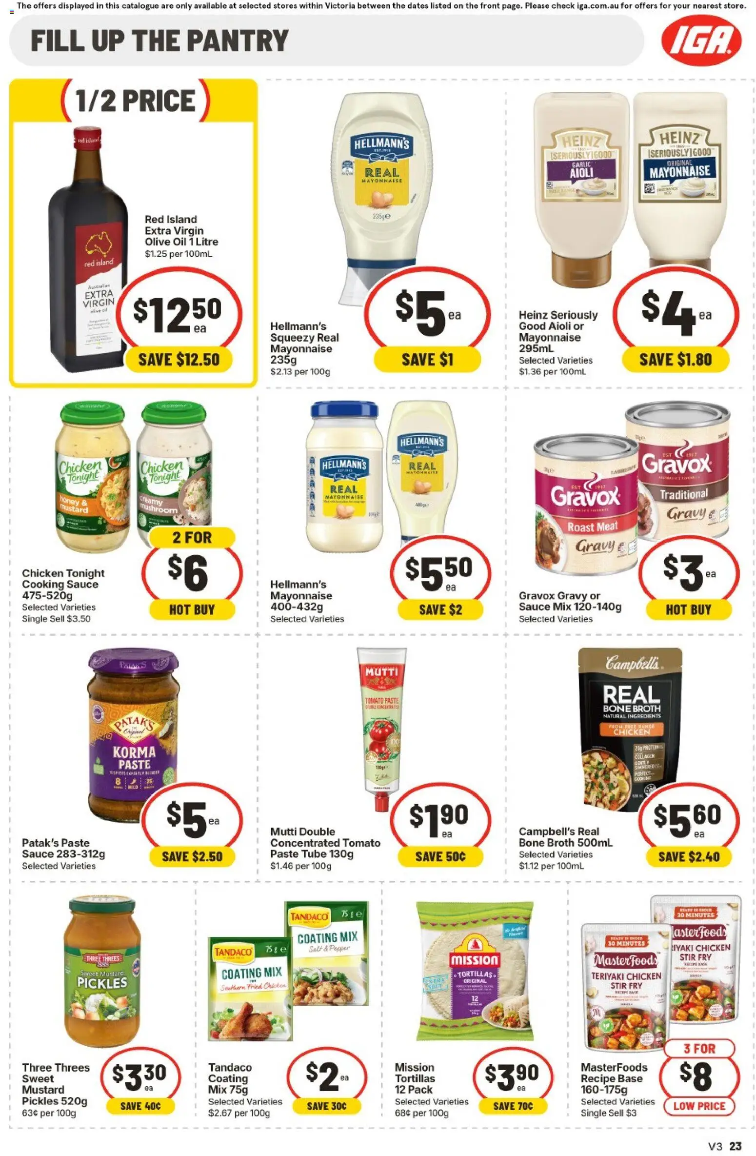 IGA catalogue - valid from 22/07/2026 | Page: 21 | Products: Chicken, Mustard, Mayonnaise, Salt