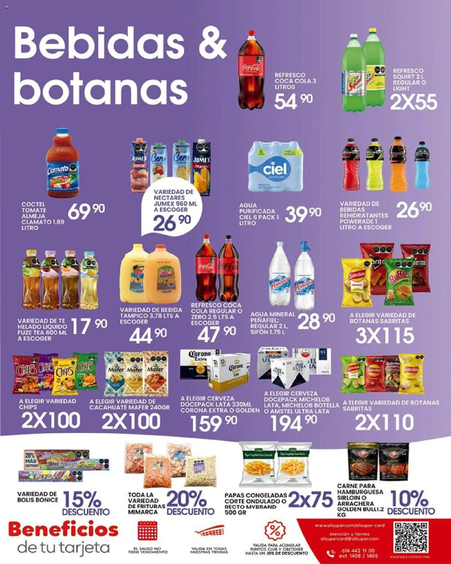 Nuevas ofertas de Alsuper válidas en toda la República Mexicana desde el 01.05.2026. ¡Encuentra las mejores ofertas en Alsuper folleto Durango! | Página: 7 | Productos: Refresco, Tomate, Agua, Cerveza