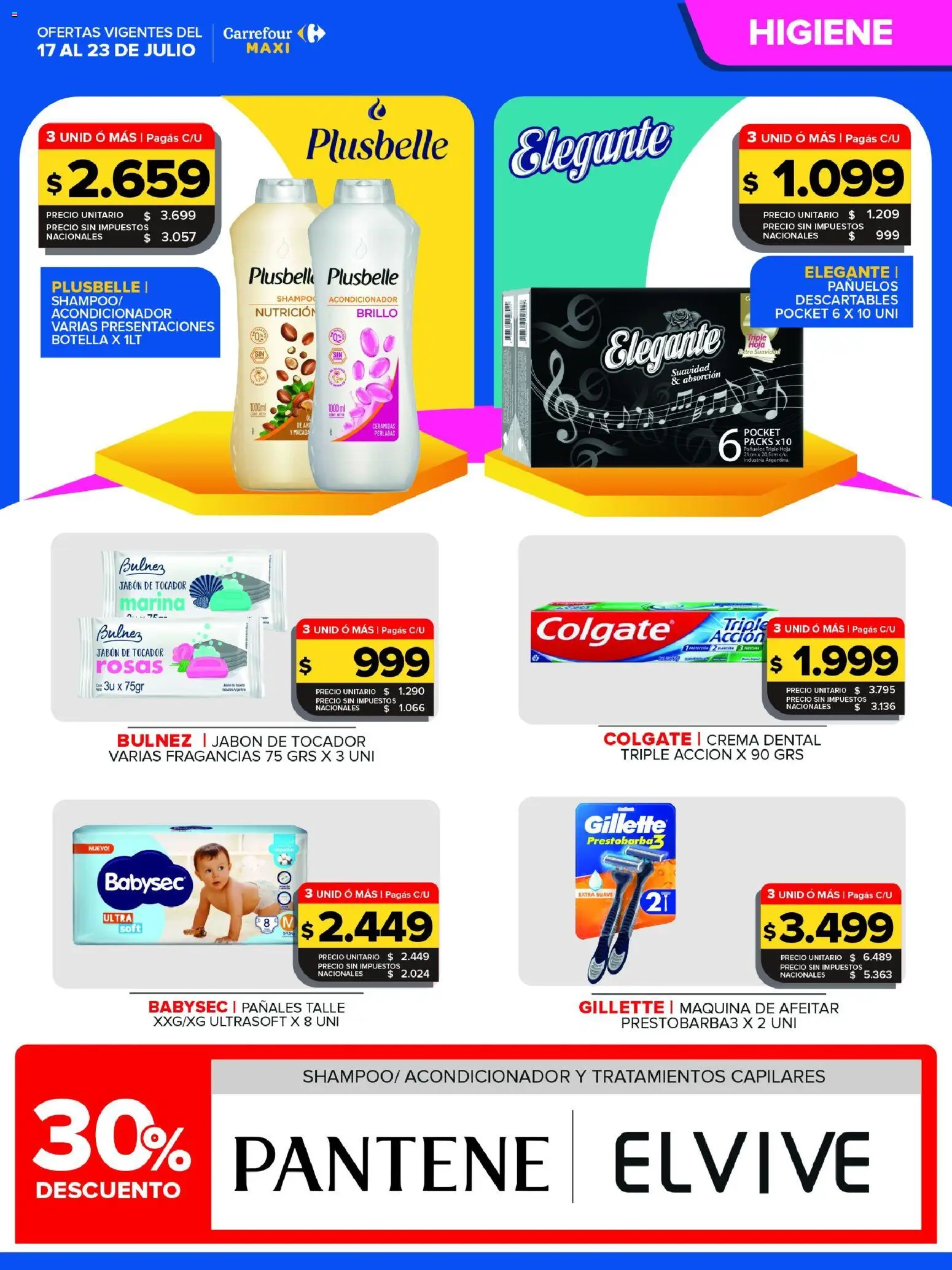 Carrefour Maxi catálogo │ válido desde el 17/07/2026 | Página: 5 | Productos: Brillo, Jabón, Pañales, Crema