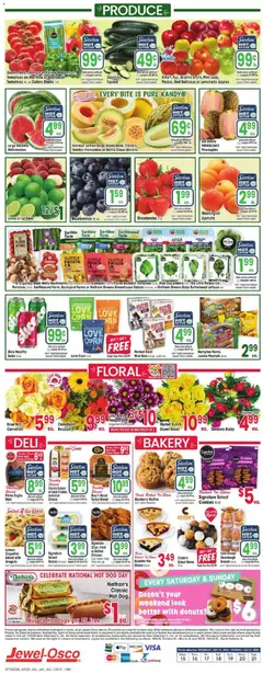 Preview of Jewel Osco weekly ads valid from 07/15/2026 | Page: 10 | Products: Peppers, Cucumbers, Salad, Greens