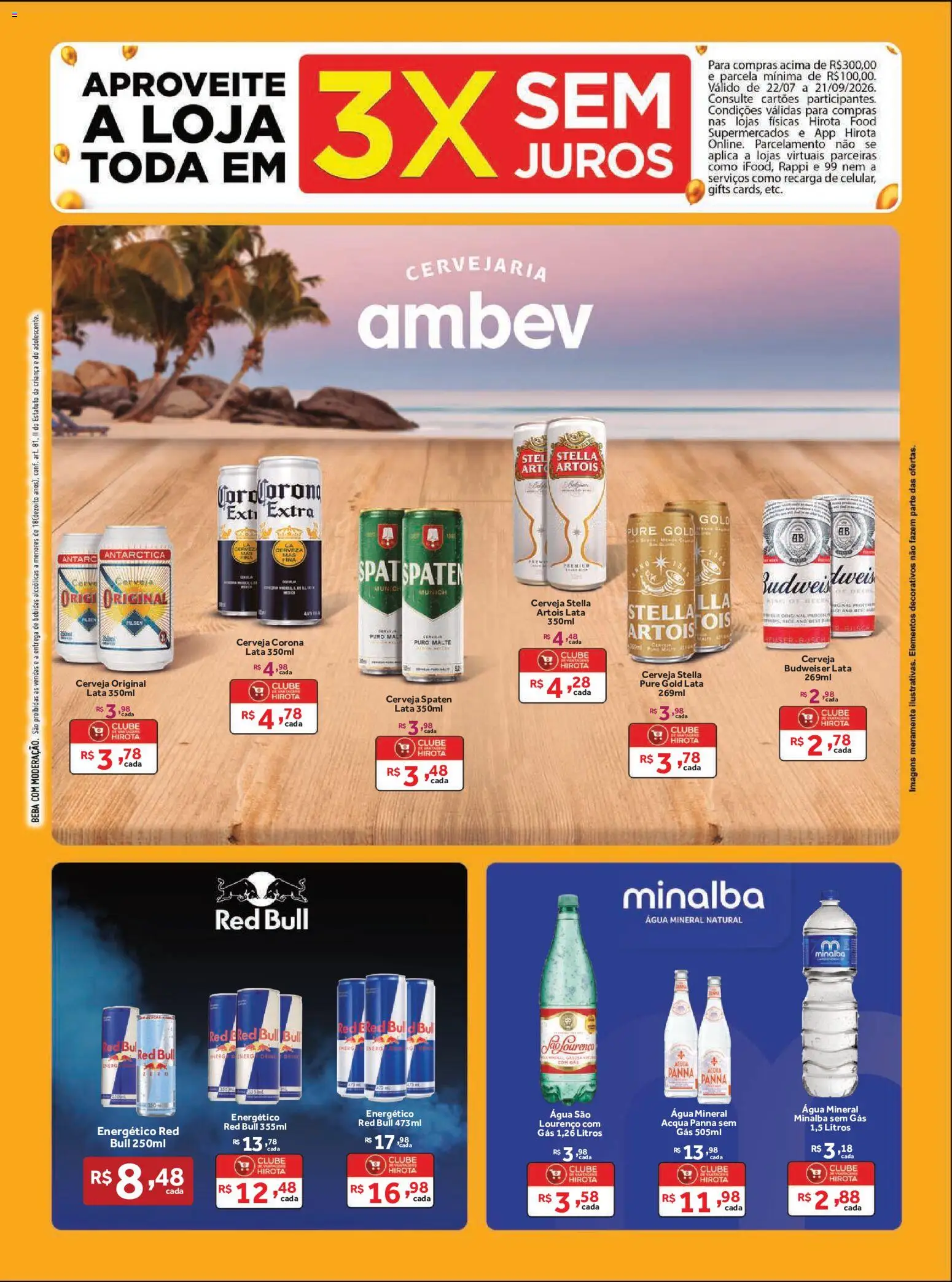 Hirota Food Folheto - válido de 02/09/2026 | Página: 9 | Produtos: Minalba, Cerveja, Água mineral, Cerveja Corona