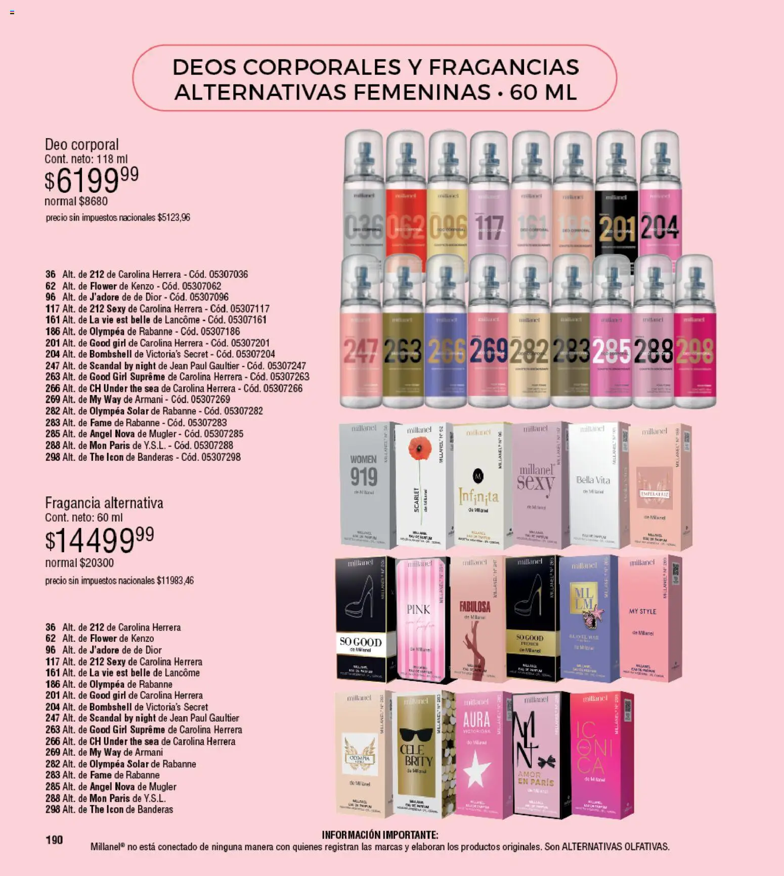 Millanel - Catálogo │ válido desde el 30/03/2026 | Página: 190 | Productos: Jean, Fragancia