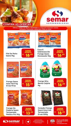 Semar Supermercado ofertas Seara - Pré-Visualização do folheto da loja Semar Supermercado, válido de 30/10/2026