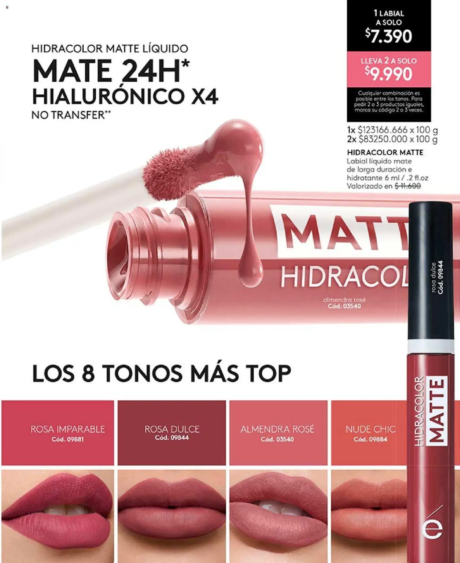 Catálogo Ésika Campaña 7 │ válido desde el 18.04.2026 | Página: 39 | Productos: Almendra, Top, Mate, Labial