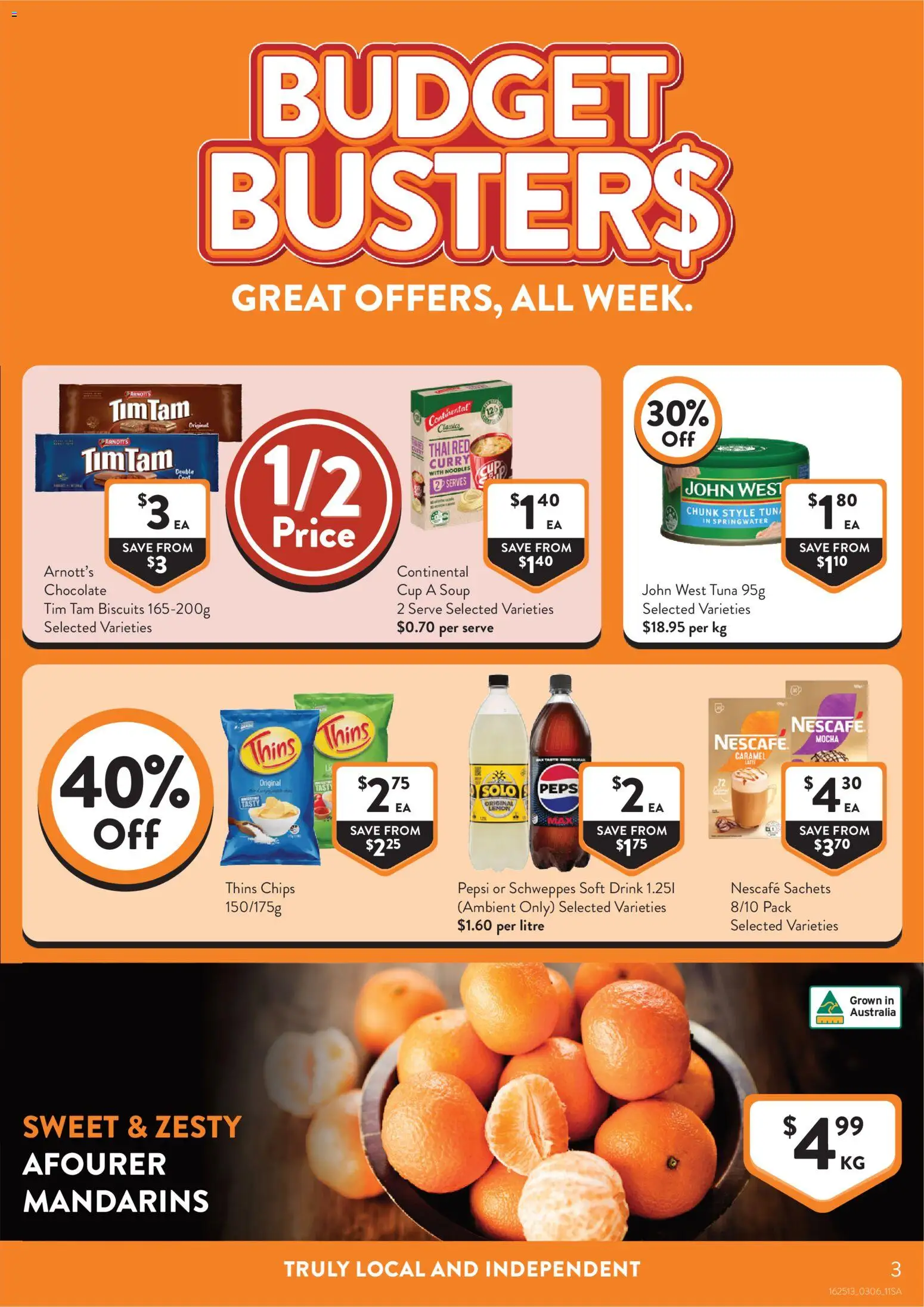Foodworks catalogue - valid from 03.06.2026 | Page: 3 | Products: Chocolate, Biscuits, Soup, Lemon
