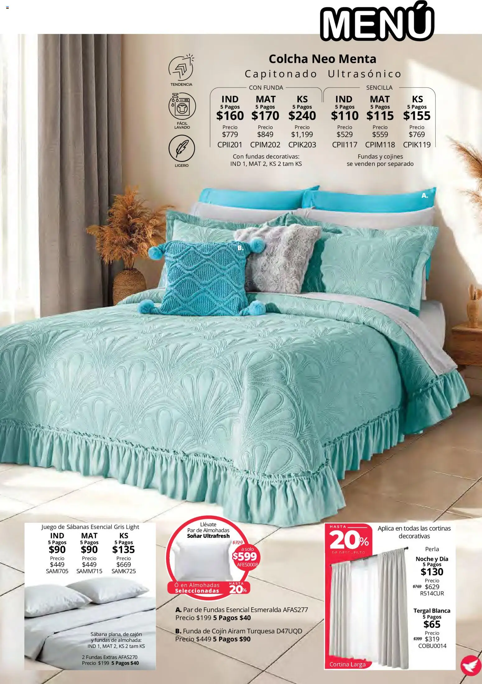 Nuevas ofertas de Colchas Concord válidas en toda la República Mexicana desde el 15/10/2026. ¡Encuentra las mejores ofertas en Colchas Concord catálogo! | Página: 89