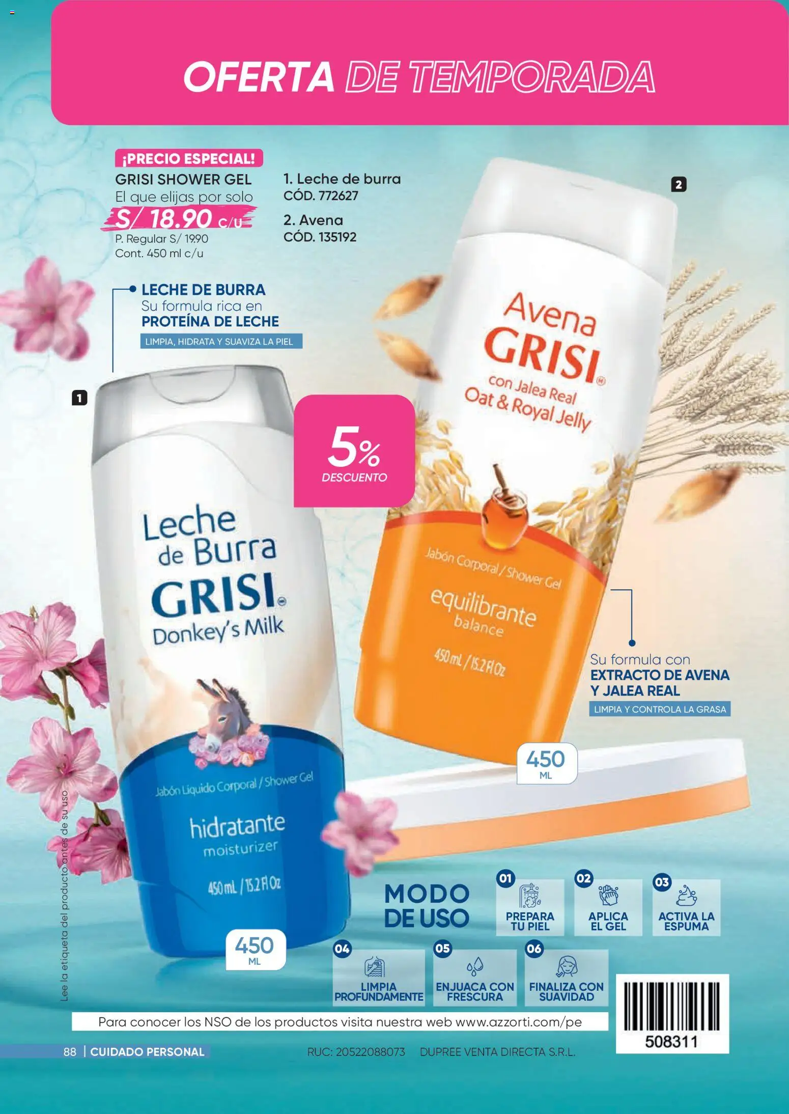 Catálogo Azzorti válido desde 09/03/2026 | Página: 88 | Productos: Espuma, Leche, Avena, Proteína