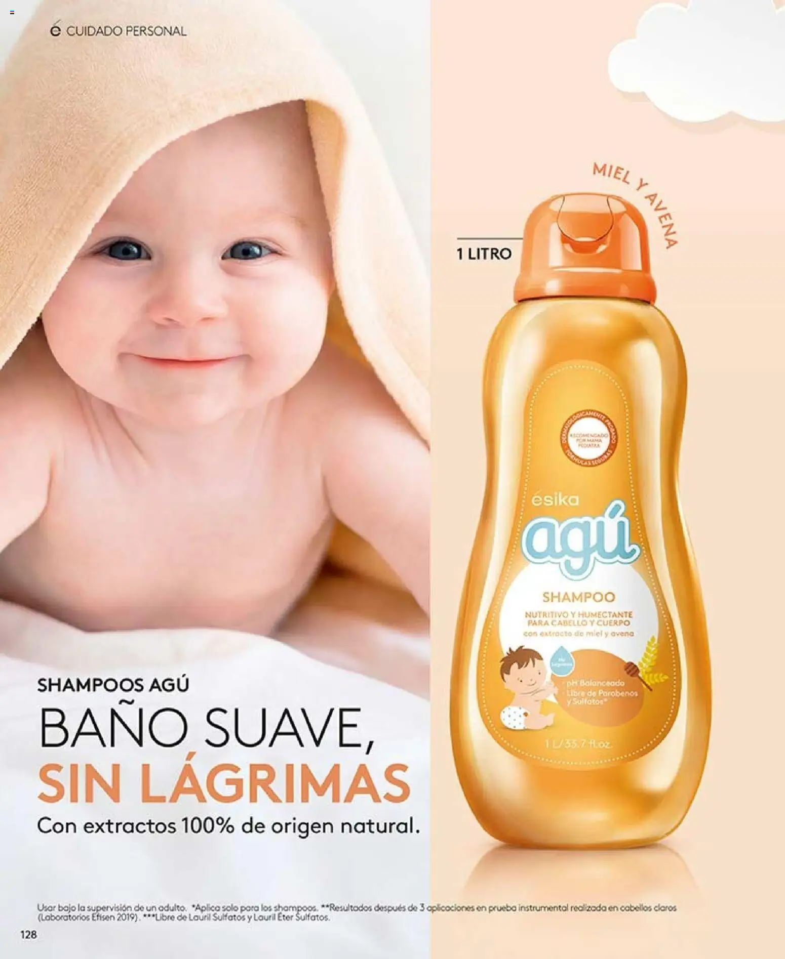 Ésika revista - valida desde el 28/08/2026 | Página: 128 | Productos: Bajo, Avena, Shampoo, Baño