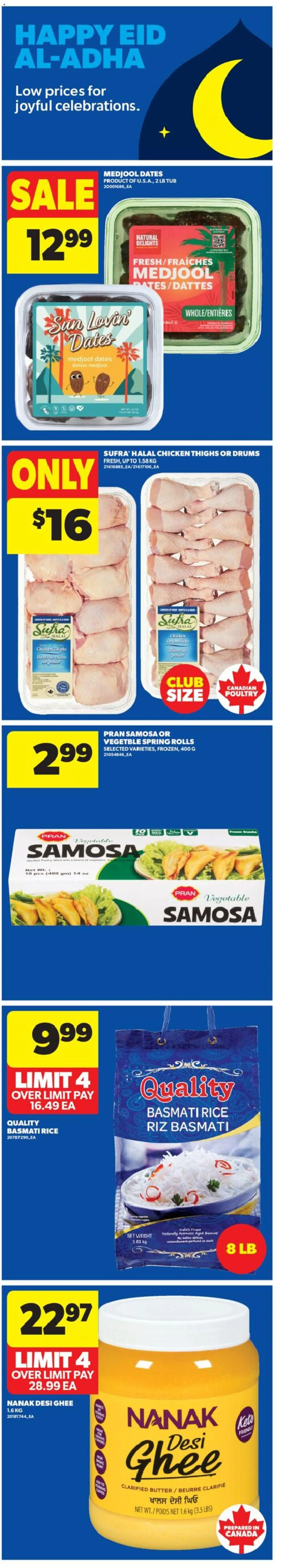 Real Canadian Superstore flyer valid from 14.05.2026 | Page: 7 | Products: Rice, Butter, Chicken