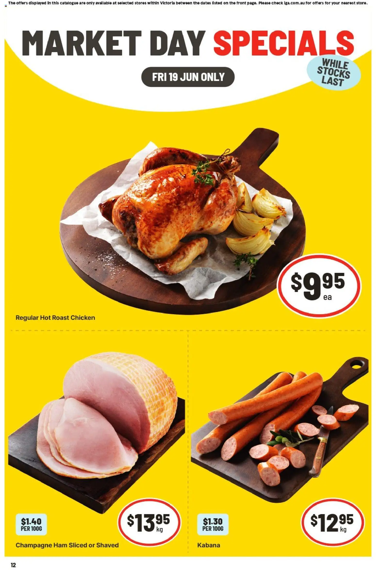 IGA catalogue - valid from 19.06.2026 | Page: 2 | Products: Ham, Chicken
