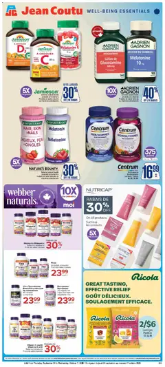 Preview of Jean Coutu - Natural products booklet from shop Jean Coutu valid from Sep 24, 2026