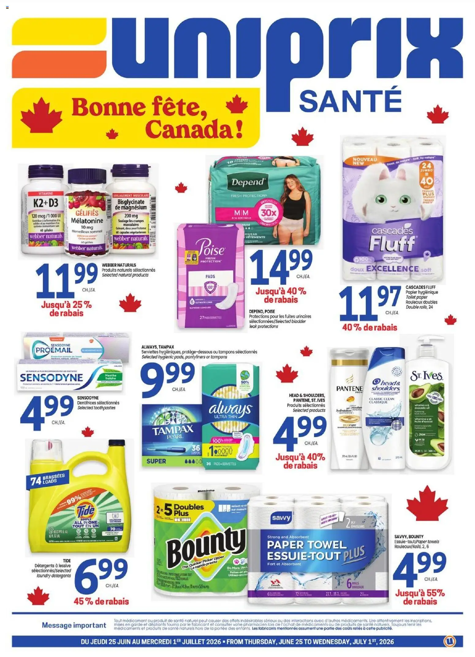 Uniprix pharmacy catalogue 